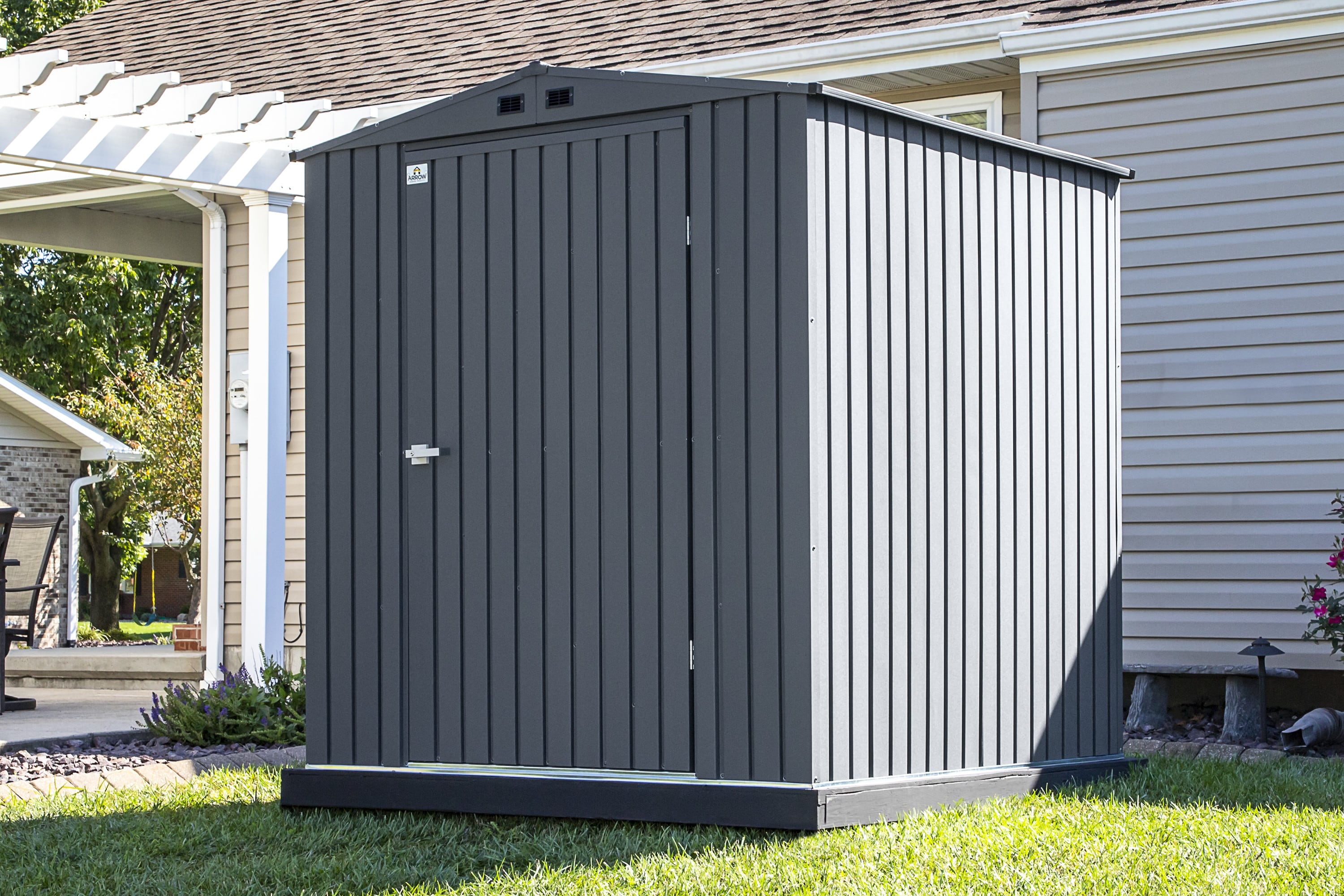 Arrow EG66AN 6-ft x 6-ft Elite Galvanized steel Metal Storage Shed