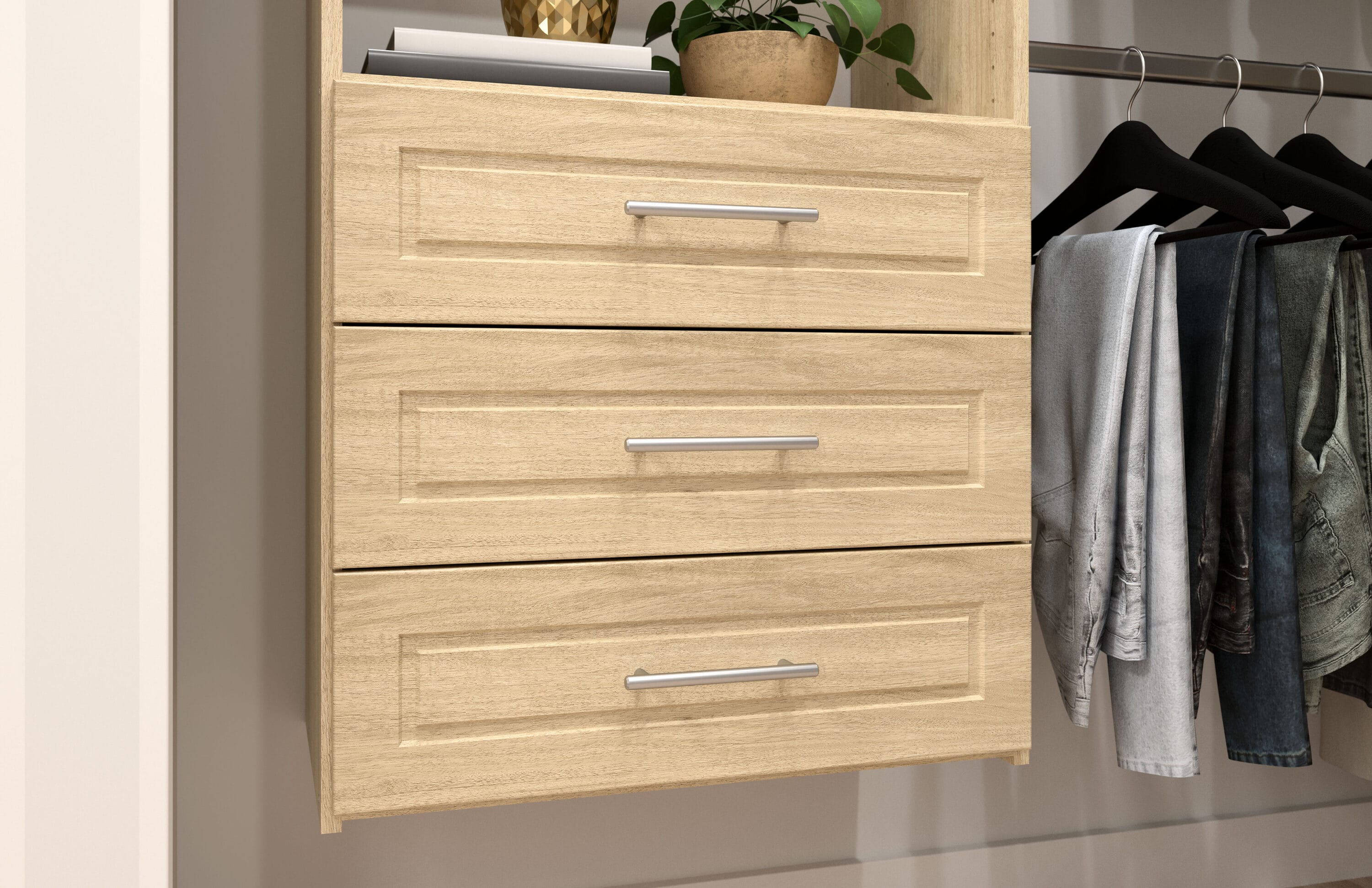 Easy Track 680164-MJ Wood-Closet-Accessories - View #2