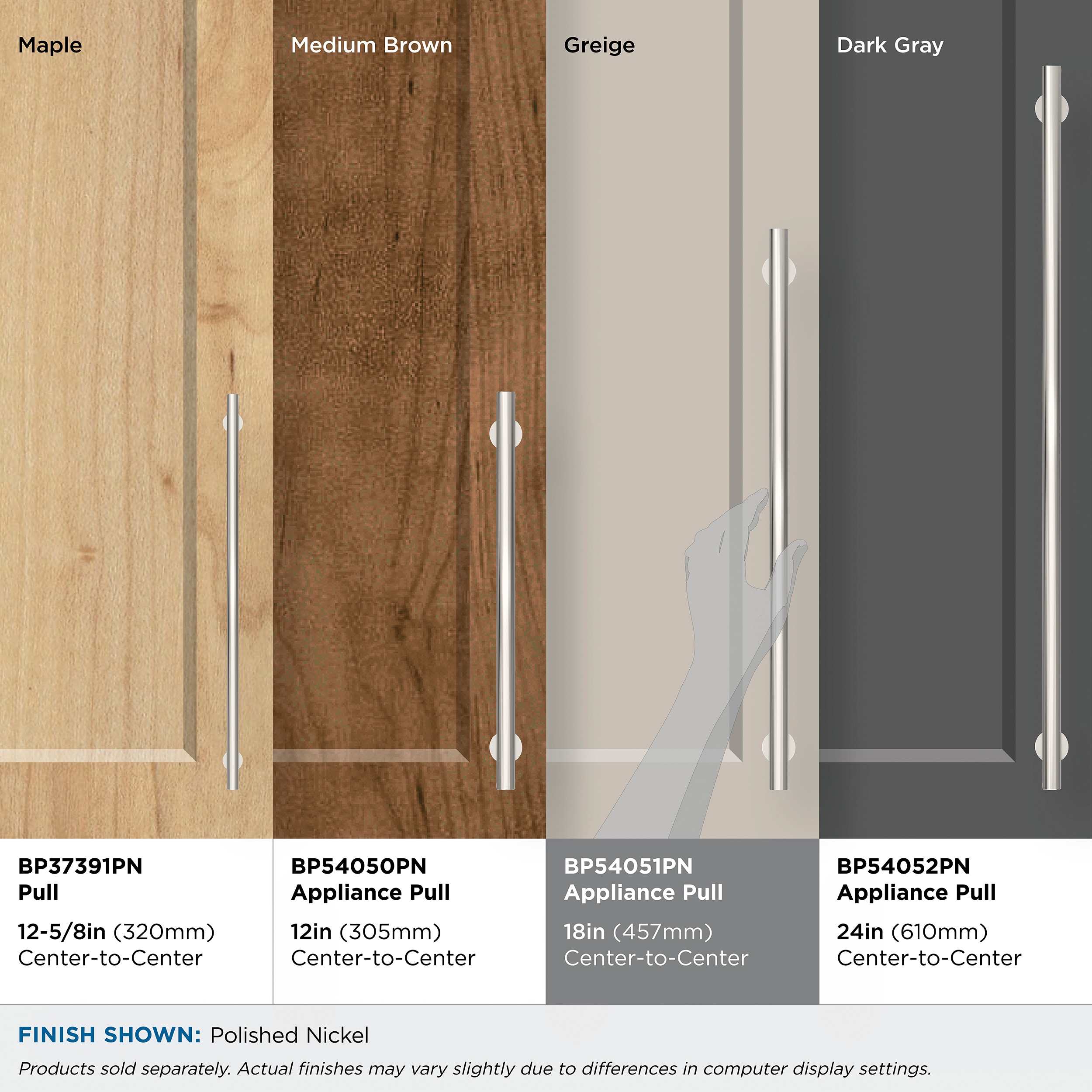 Amerock BP54051PN Cabinet-Pulls - View #2