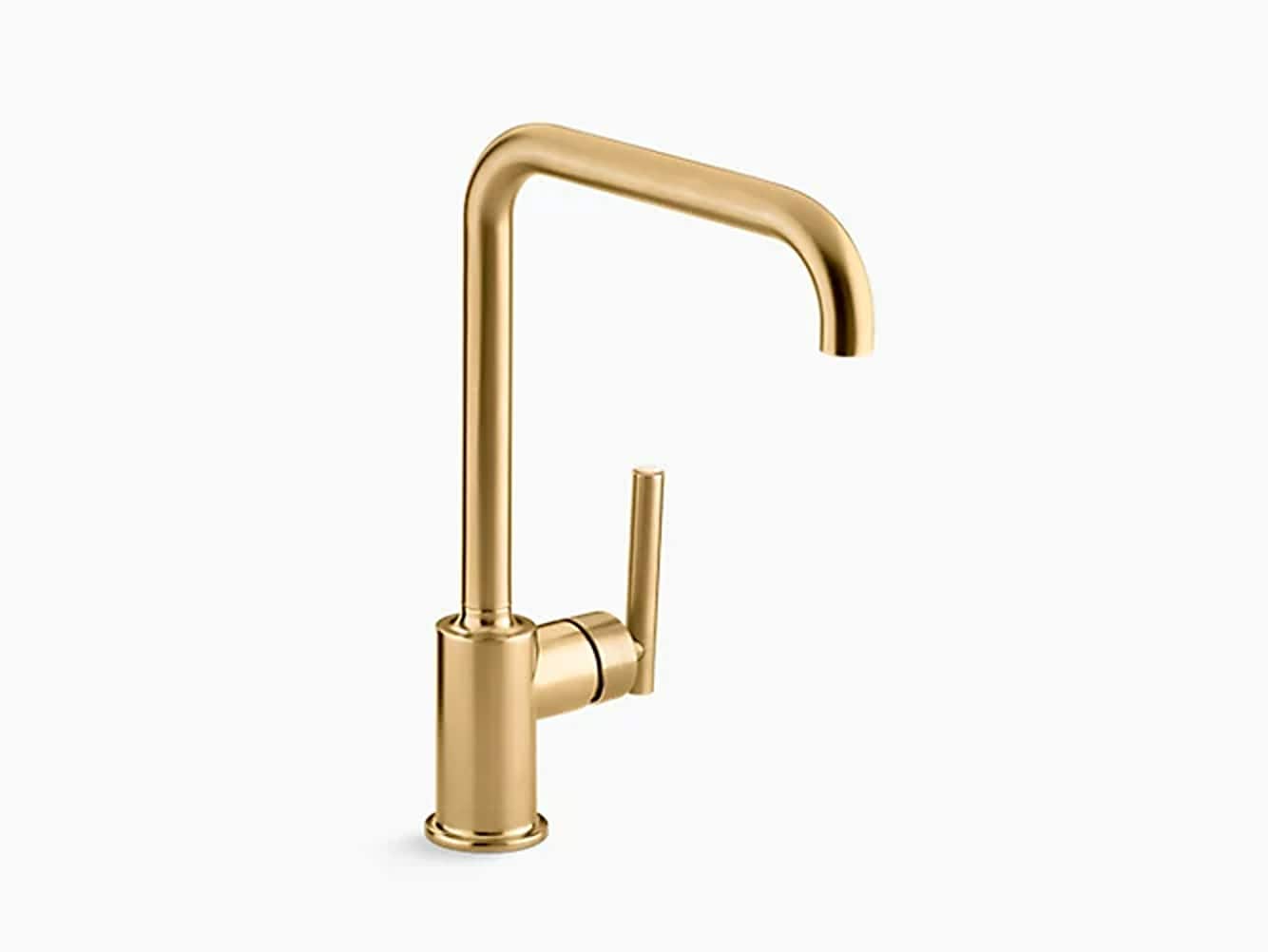 KOHLER K-7507-2MB Vibrant Brushed Moderne Brass Single Handle Deck-mount Kitchen Faucet