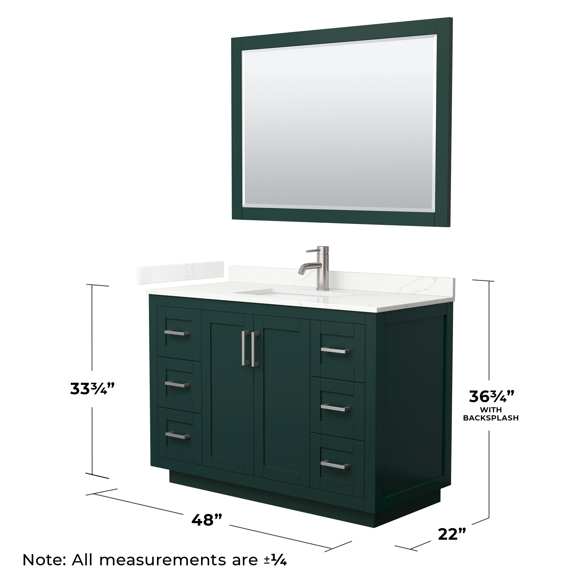 Wyndham Collection WCF292948SGEGTUNSM46 Bath-Vanity-Combo - View #6
