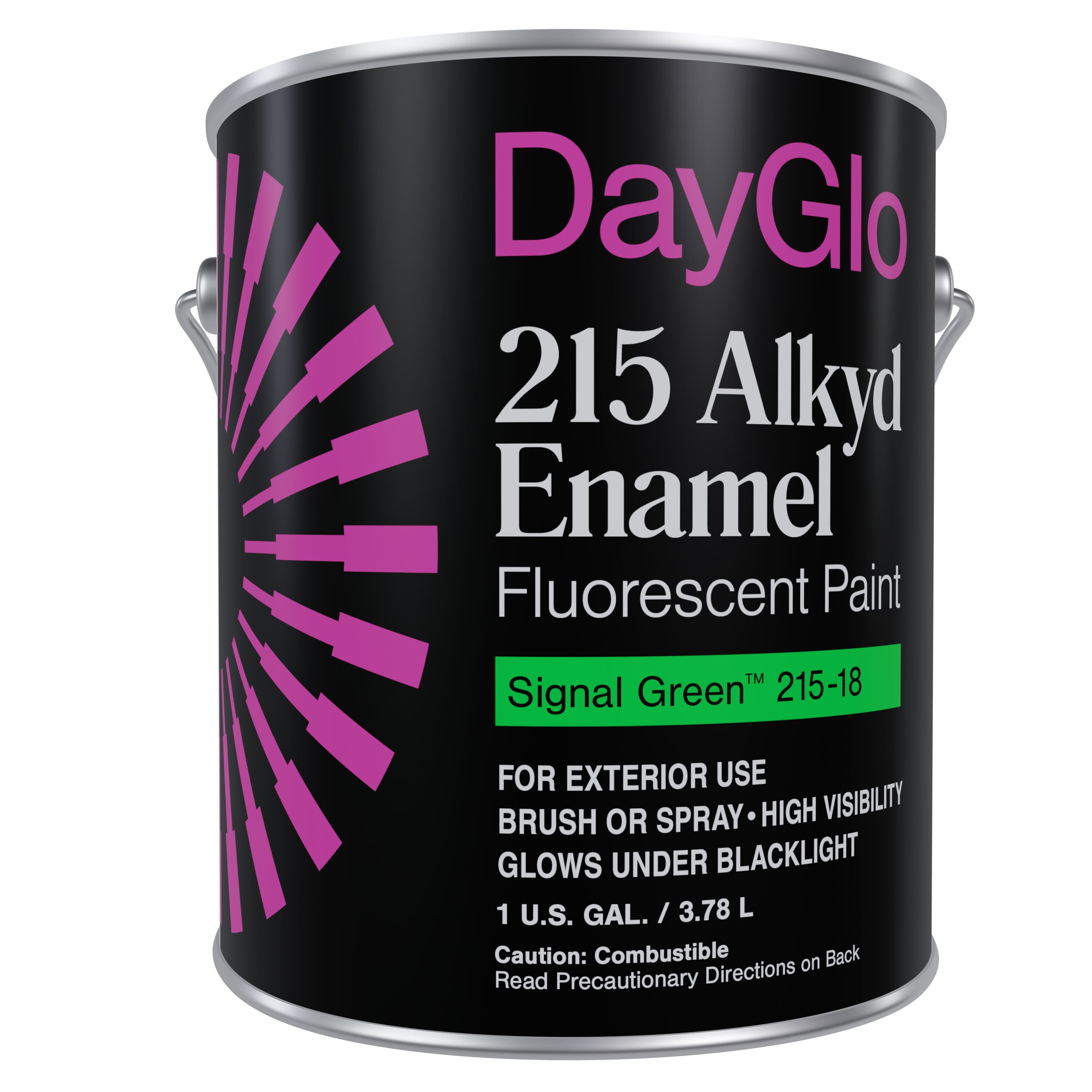 DayGlo 215-18-CNGL Oil-based Pre-tinted Low Odor Green/Matte Fluorescent Paint (1-Gallon)