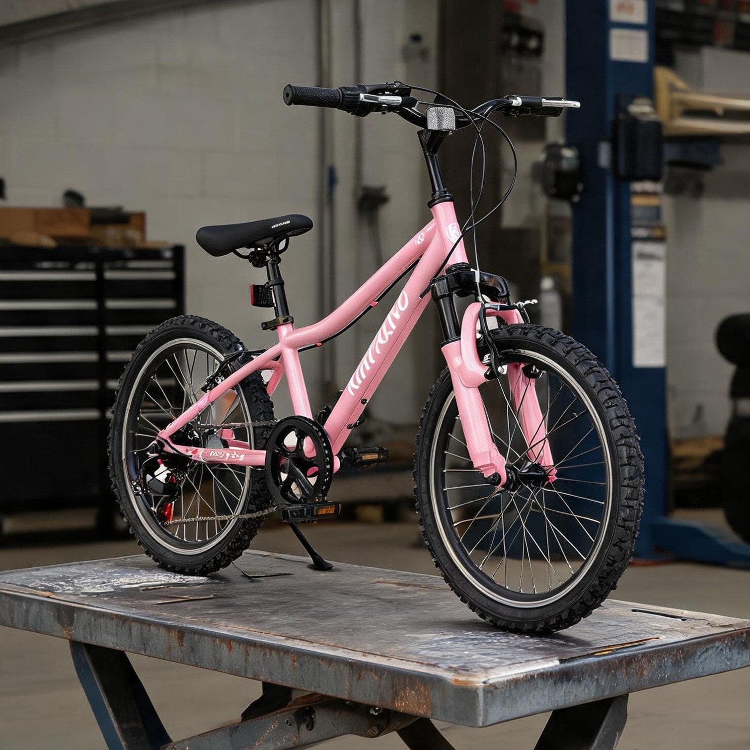 Naturefalls Pink Outdoor Bikes with Adjustable Design Pink Steel for Outdoor Space 20 in