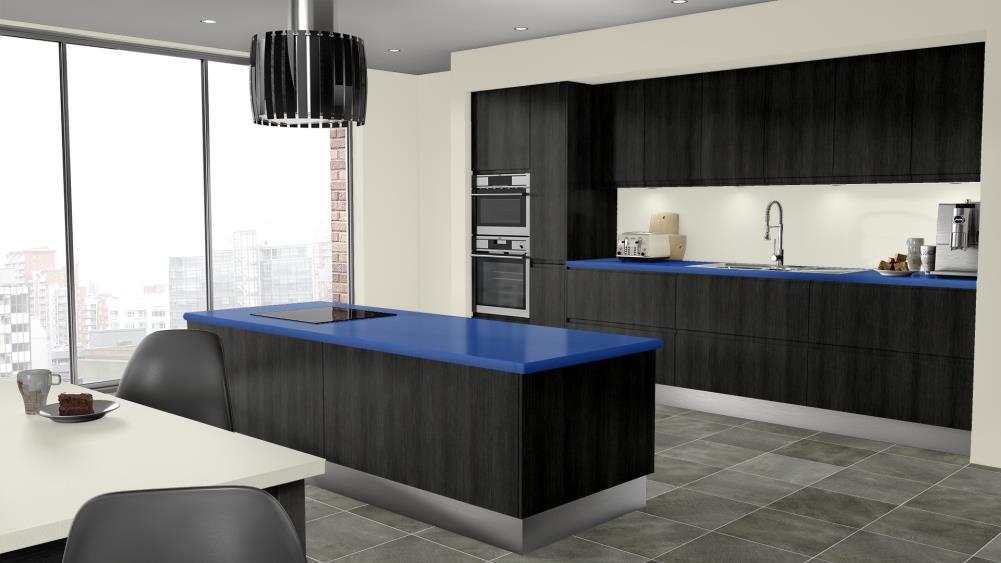 Wilsonart Standard 60-in W x 144-in L Lapis Blue Solid