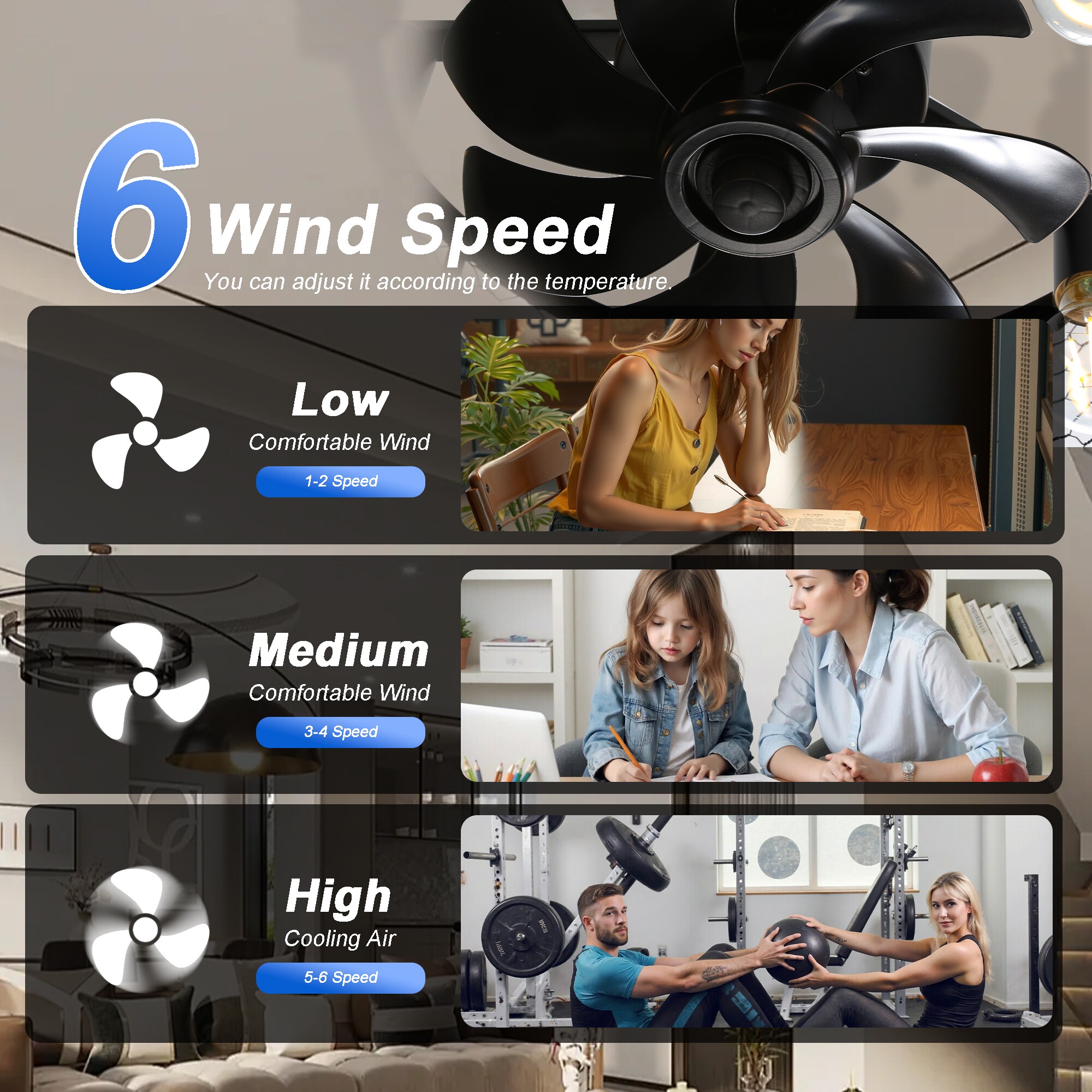 Sunrinx MG9-CF-10 Ceiling-Fans - View #9