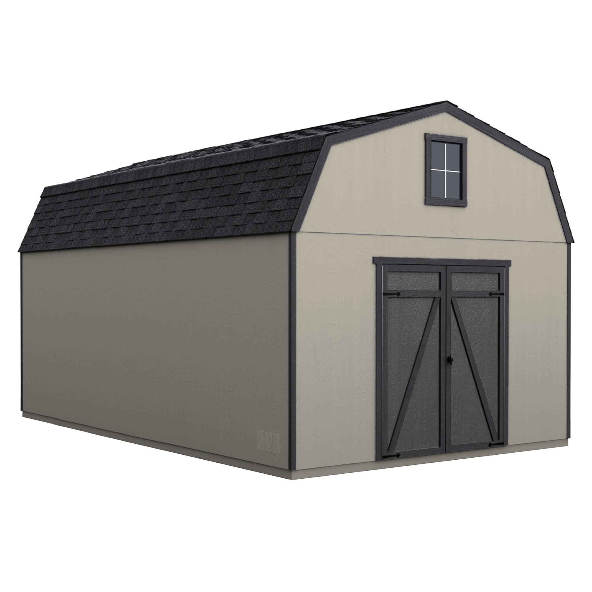 Heartland Estate 12-ft x 24-ft Wood Storage Shed (Floor Included) in the  Wood Storage Sheds department at Lowes.com