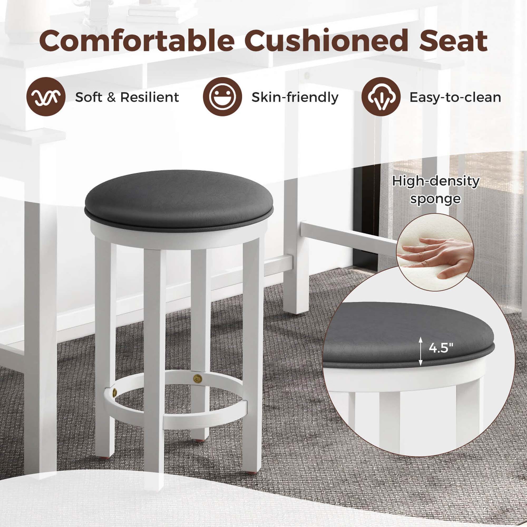 Costway HCST01888 stools - View #3