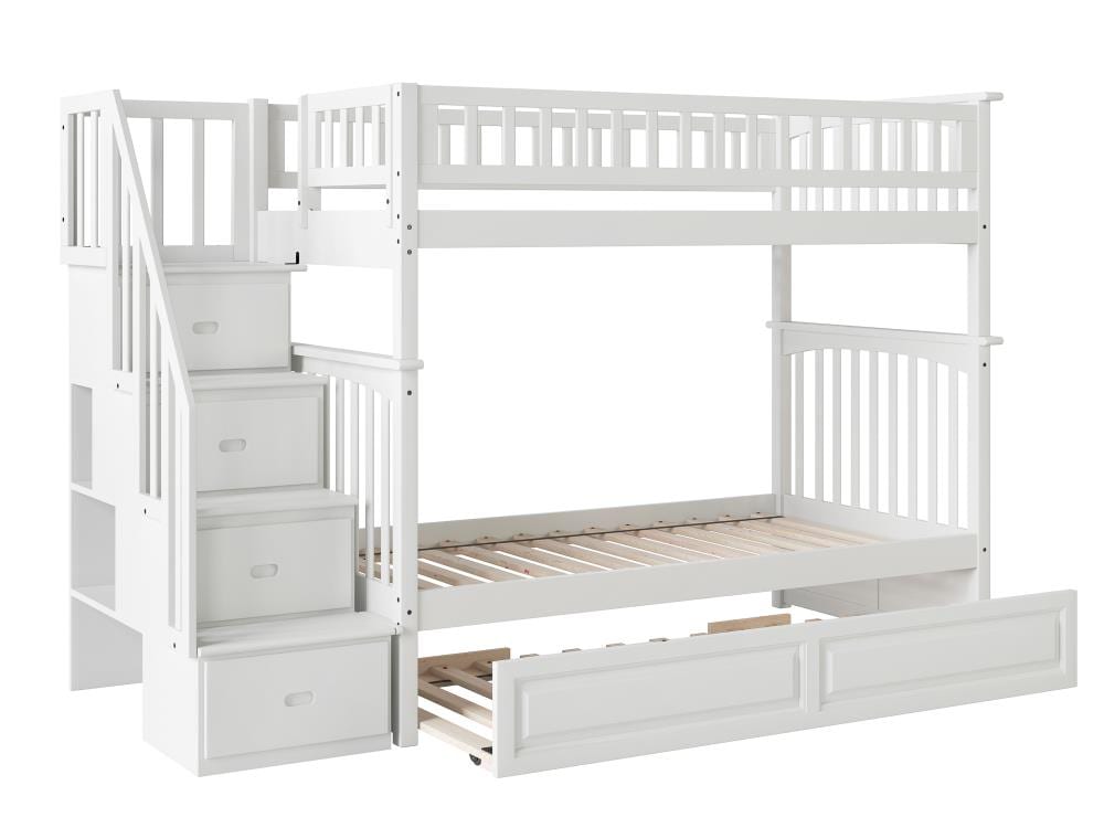 Atlantic Furniture Columbia Staircase, Shyann Twin Over Full Bunk Bed With Trundle