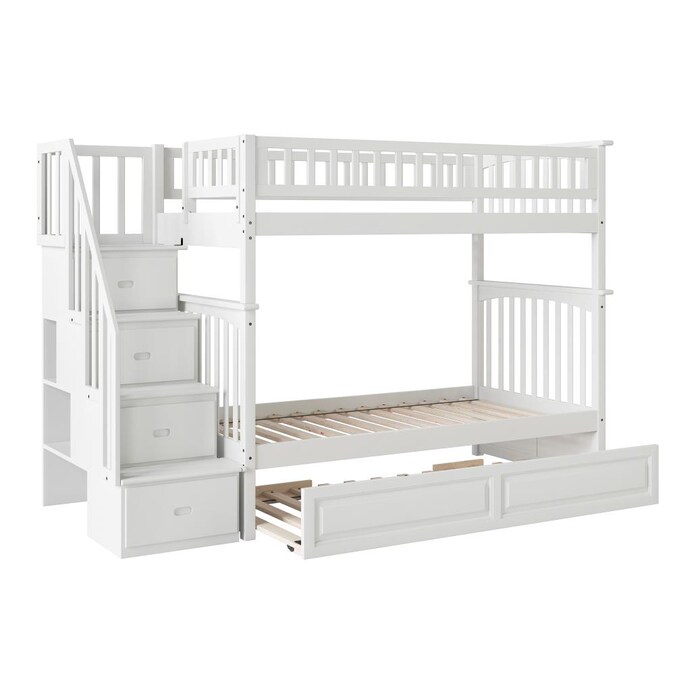 Atlantic Furniture Columbia Staircase, Columbia Staircase Bunk Bed Full Over Full