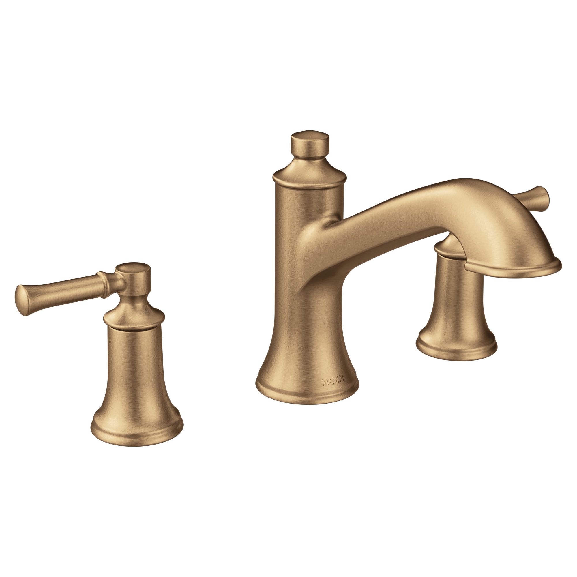 Moen T683BZG Dartmoor Bronzed Gold 2-handle Deck-mount Roman High-arc Bathtub Faucet