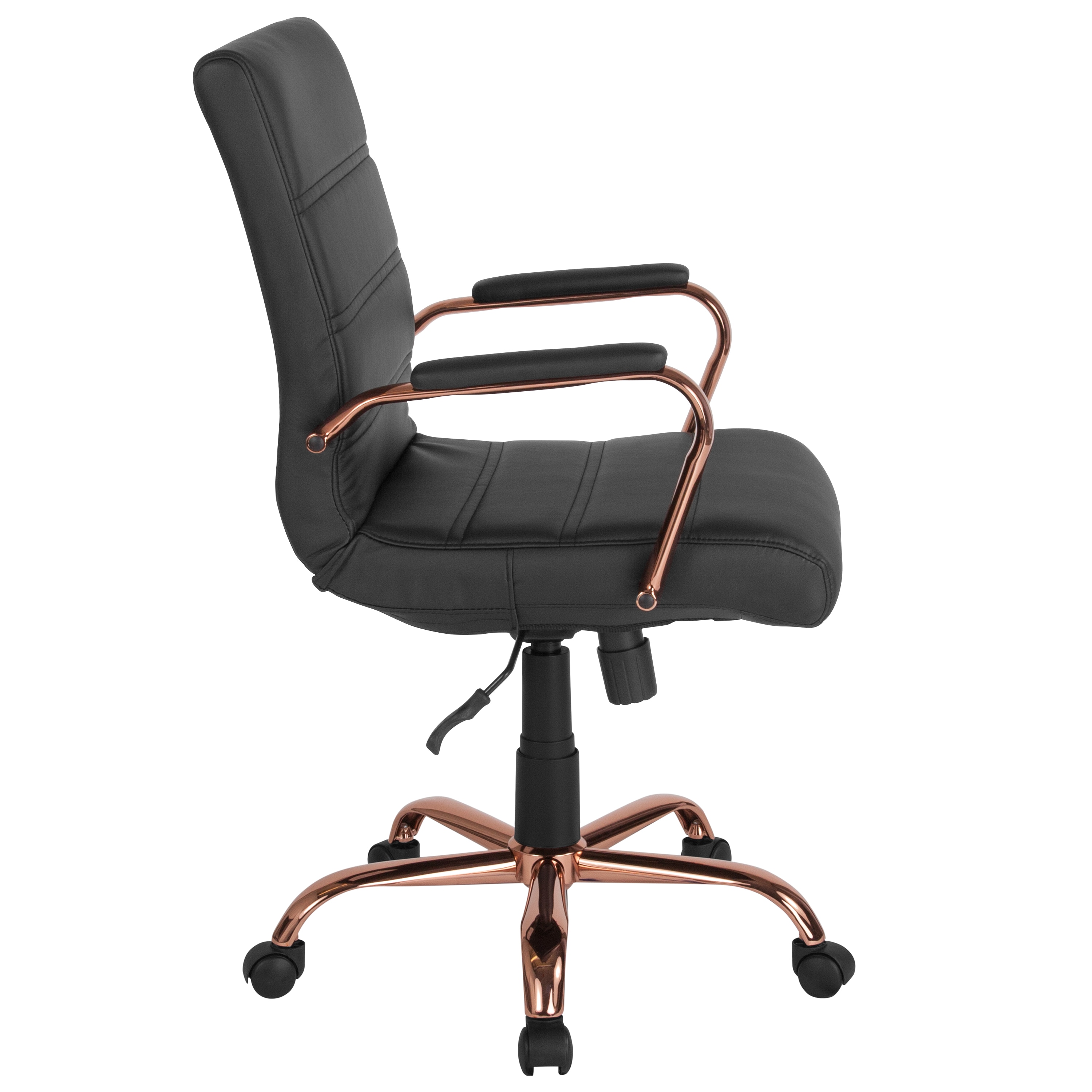 grey and rose gold office chair