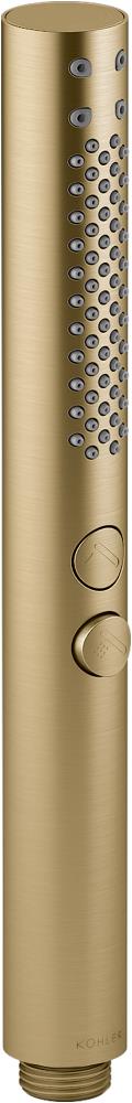 KOHLER K-21335-BGD Shift + Round Vibrant Brushed Gold Handheld Shower 2.5-GPM (9.5-LPM)