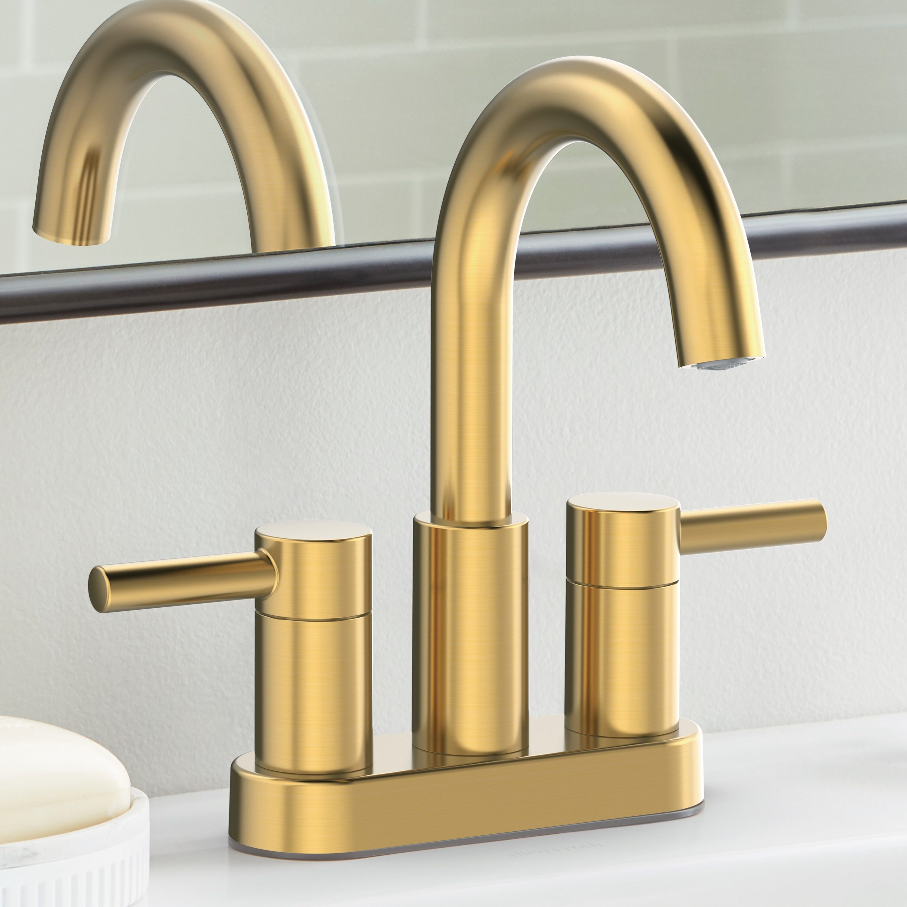 Store Allen+Roth centerset bath faucet