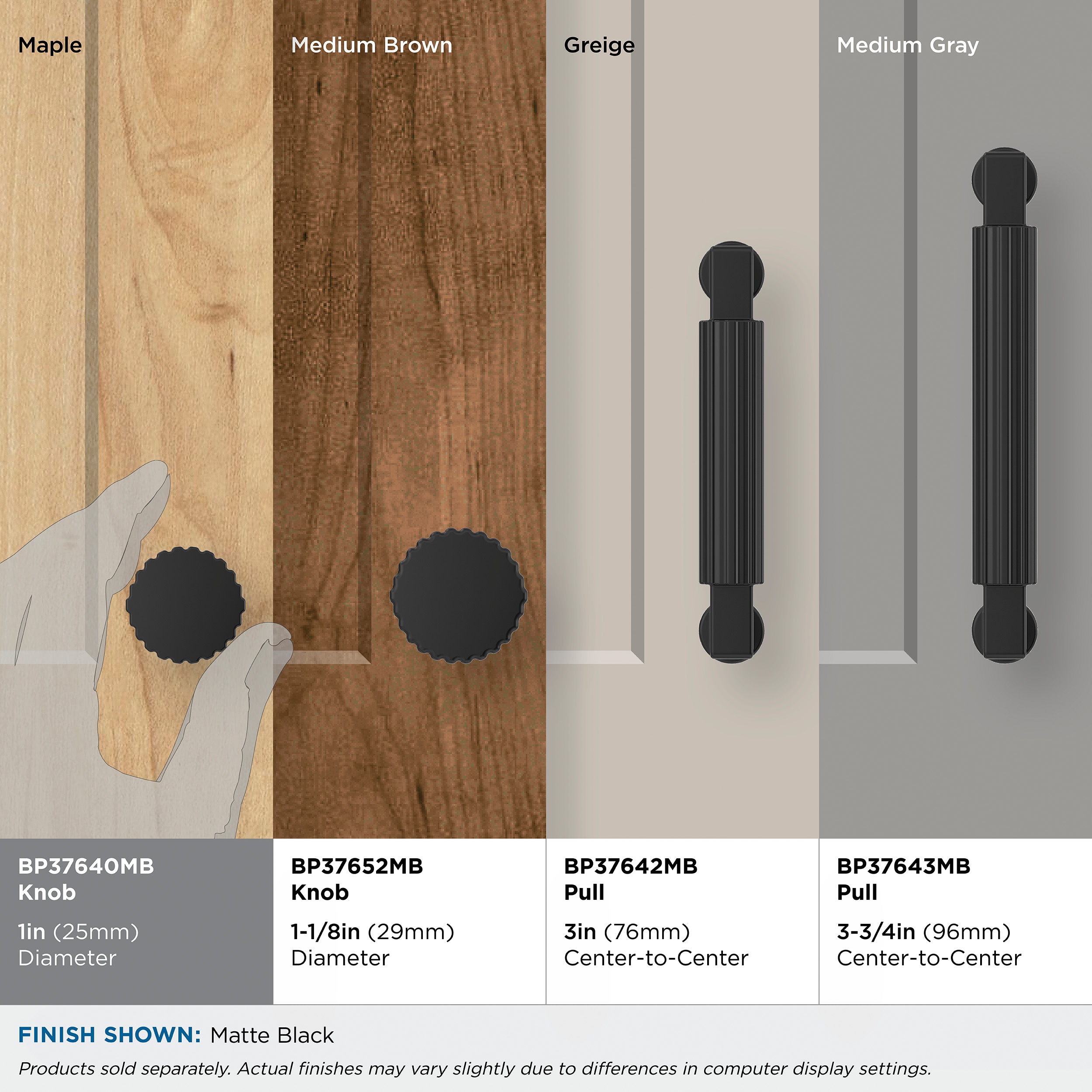 Amerock BP37640MB Cabinet-Knobs - View #7