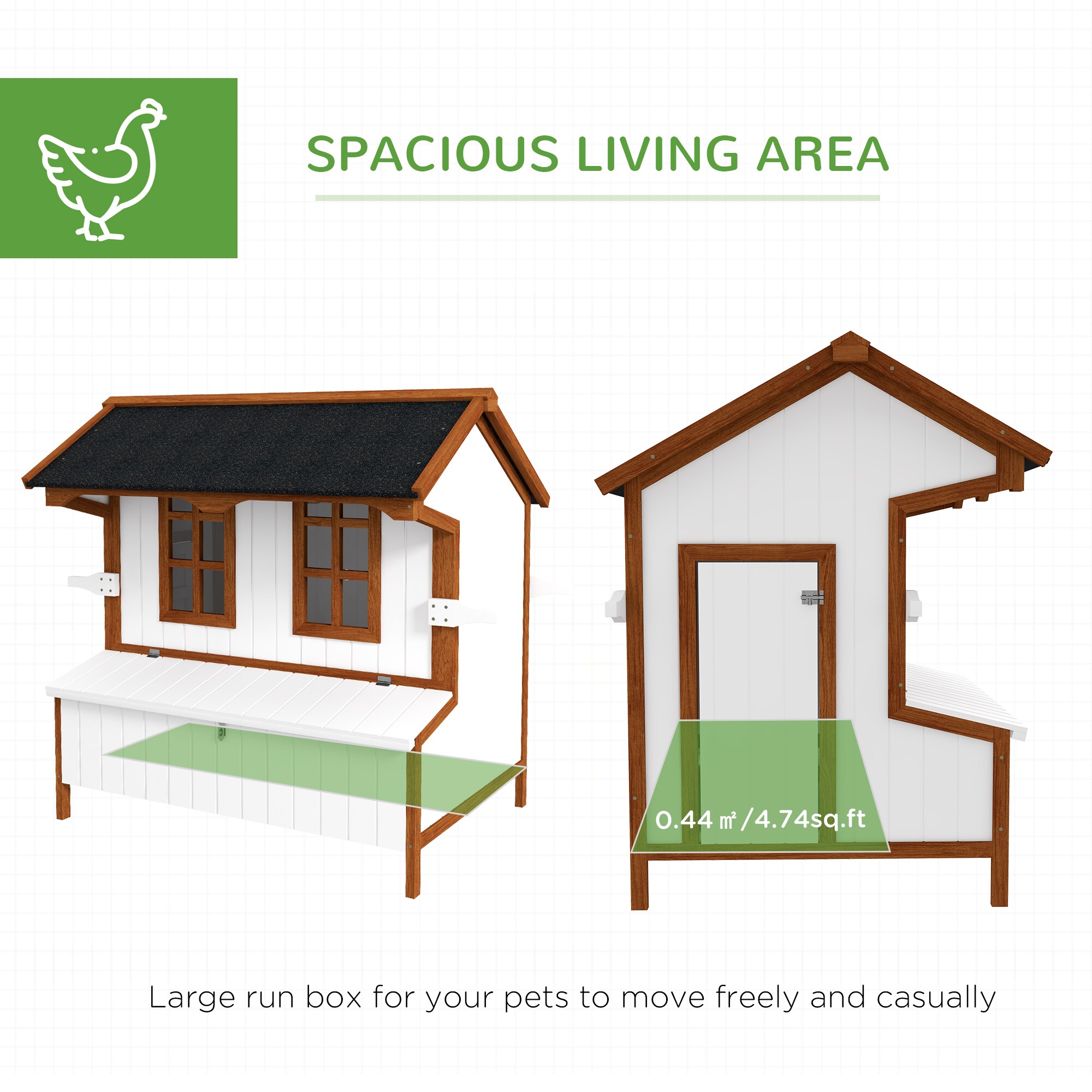 Maocao Hoom JL147370 Chicken-Coops-Rabbit-Hutches - View #4