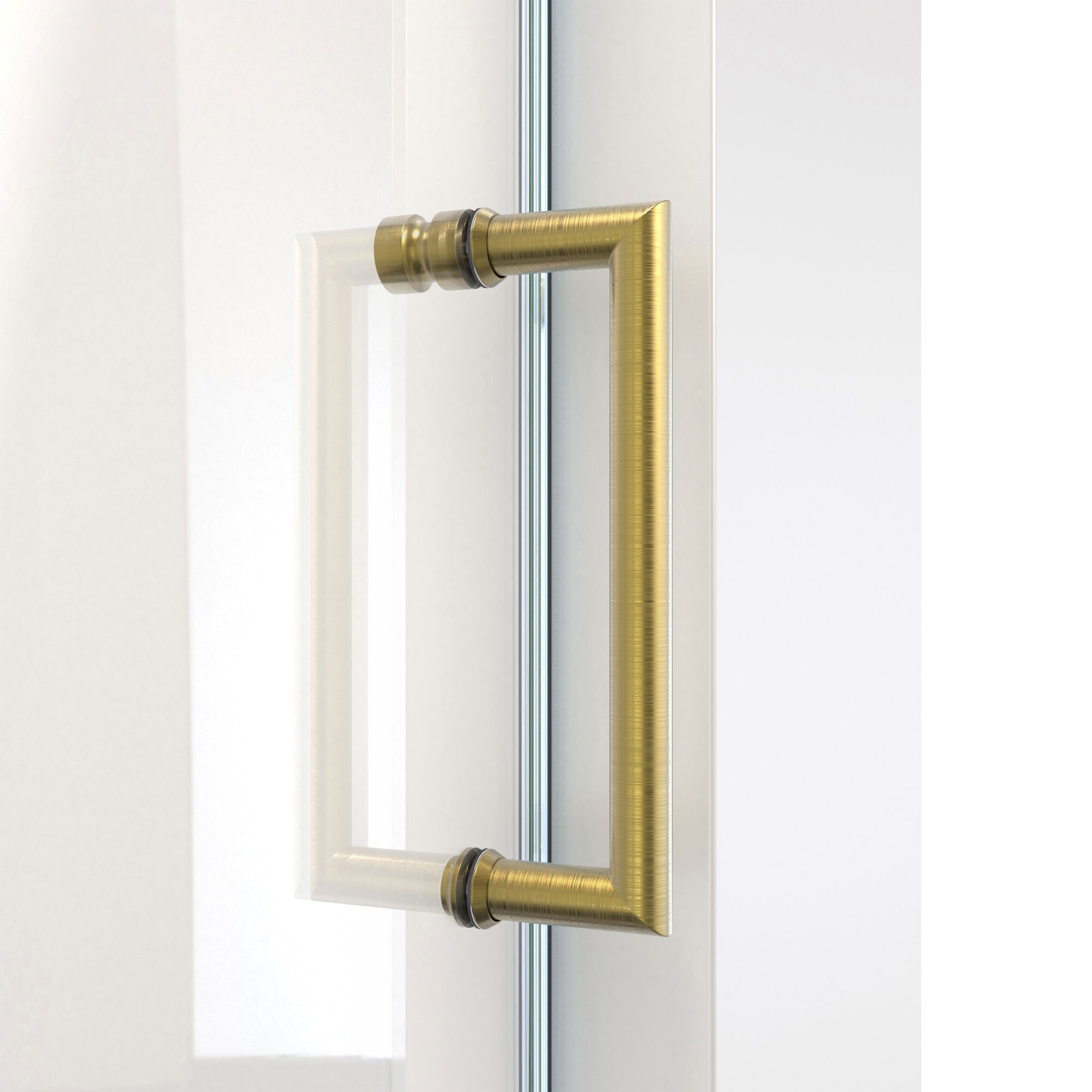 Mirage-X Brushed Gold Frameless Sliding Shower Door