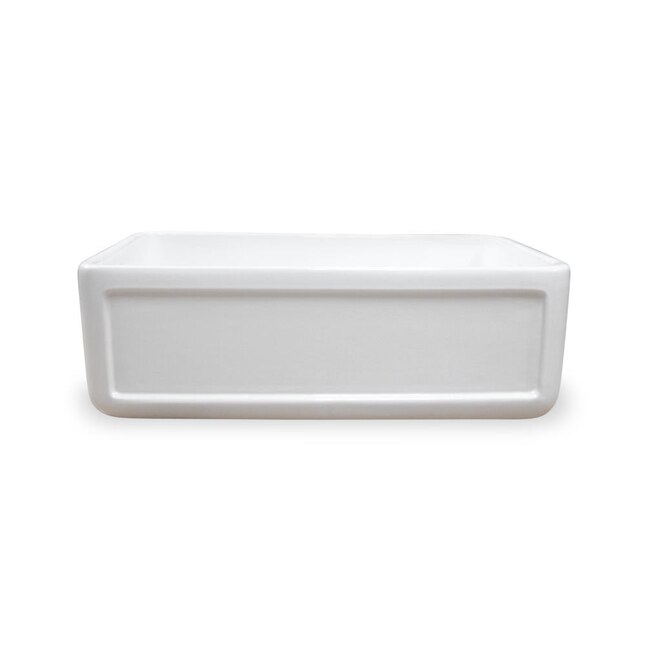 bante Duo 31-in x 18.8-in White Single Bowl Undermount Apron Front/Farmhouse Residential Kitchen Sink bante Duo 31-in x 18.8-in White Single Bowl Undermount Apron Front/Farmhouse Residential Kitchen Sink