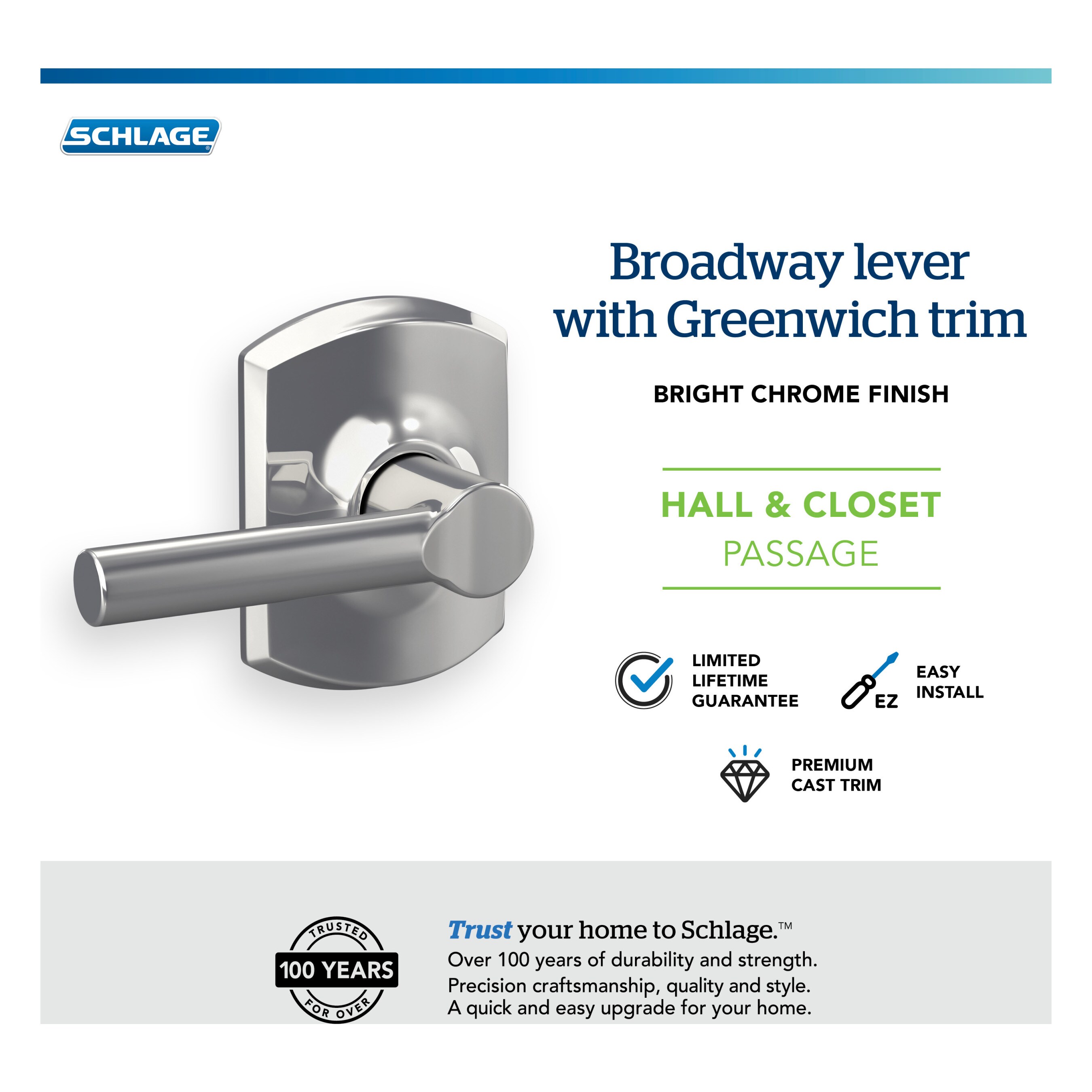 Schlage F10 BRW 625 GRW Door-Handles - View #6