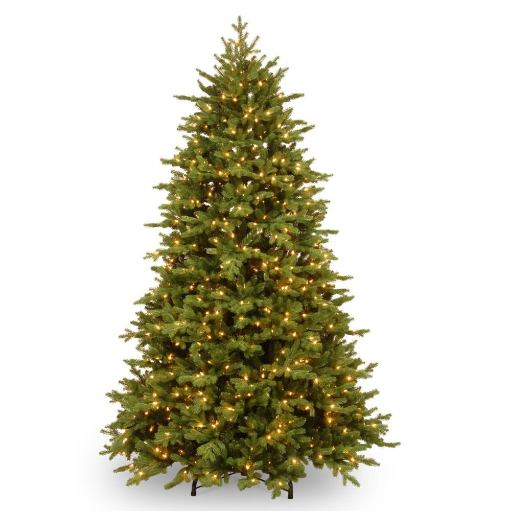 National Tree Company PEPOX2-D09-75 7.5-ft Fraser fir Pre-lit Artificial Christmas Tree with Multicolor LED Lights