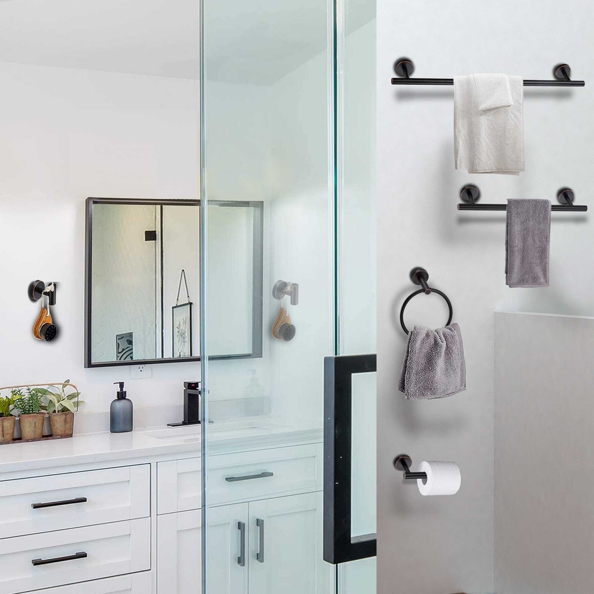 FAYMART LIGHTING FLB2416989-TB-ORB Decorative-Bath-Hardware-Kits - View #8