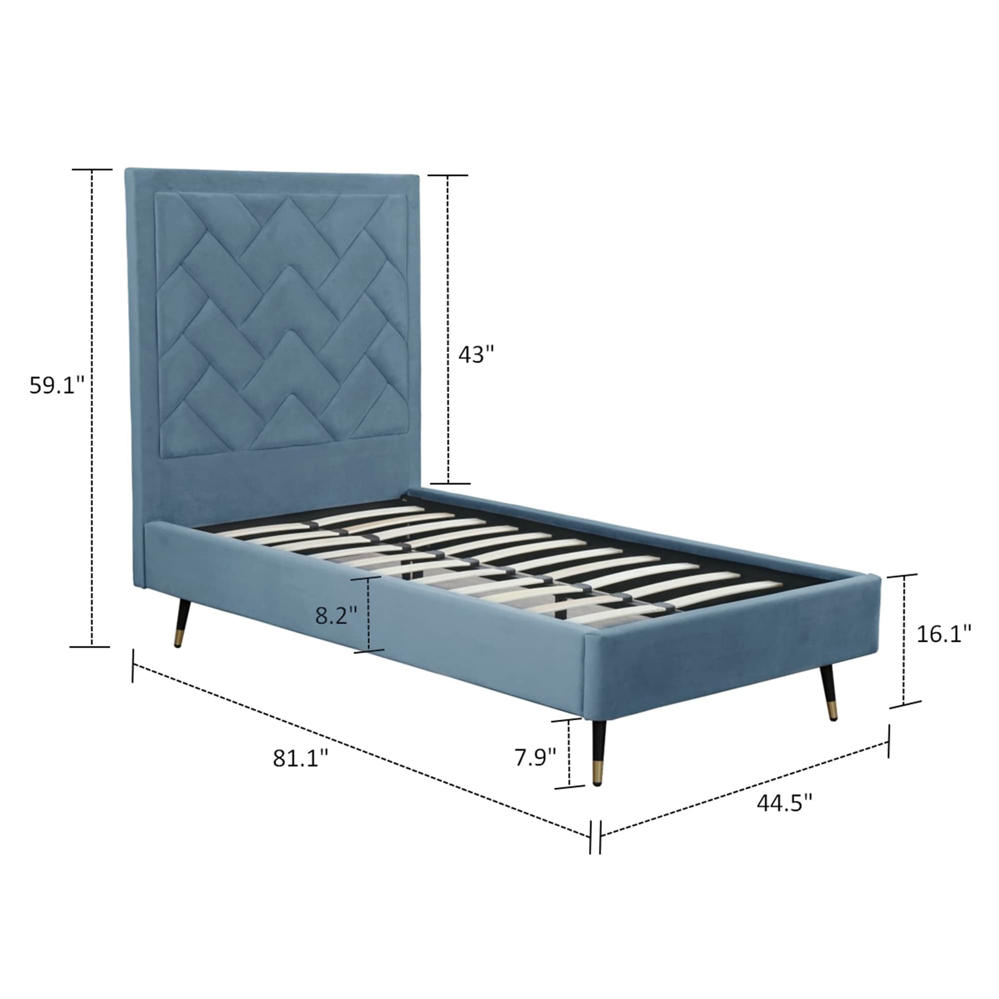 Manhattan Comfort BD009-TW-BL beds - View #3