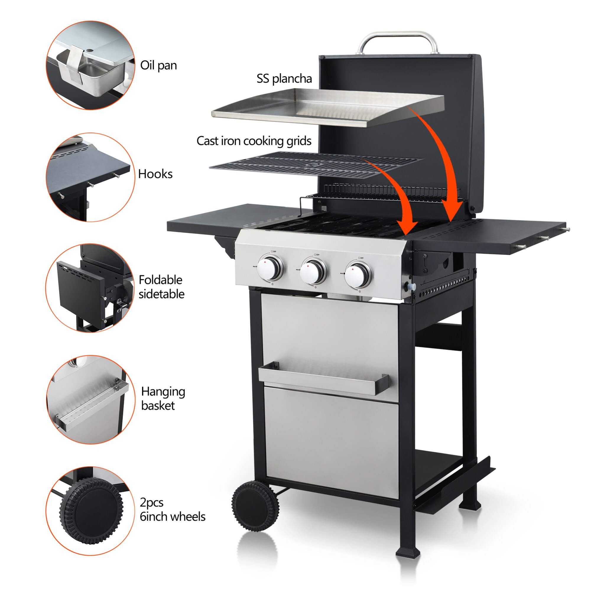 Afoxsos LAF0319G03 Gas-Grill - View #2