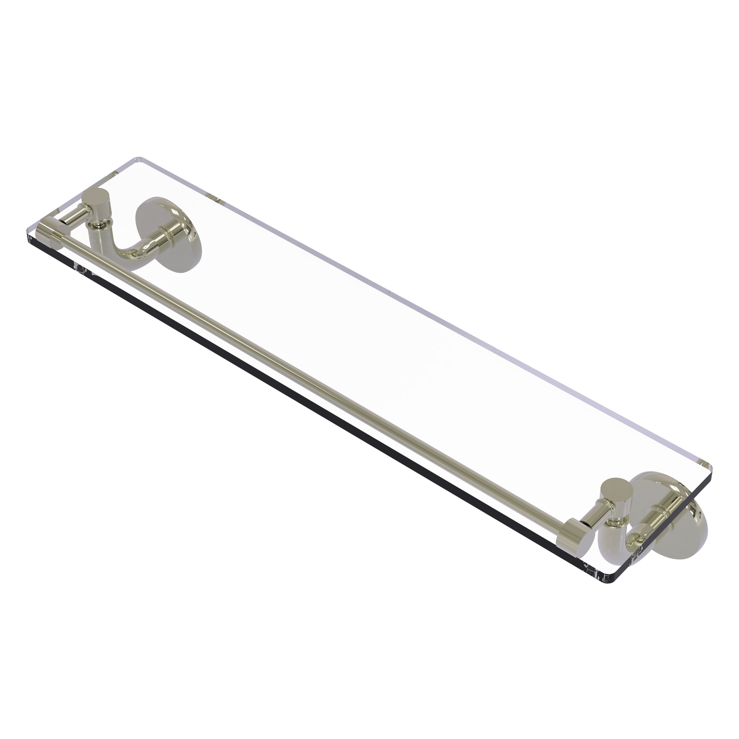 Allied Brass RM-1-22-GAL-PNI Remi Polished Nickel 1-Tier Wall Mount Bathroom Shelf (5-in x 4-in x 5-in)