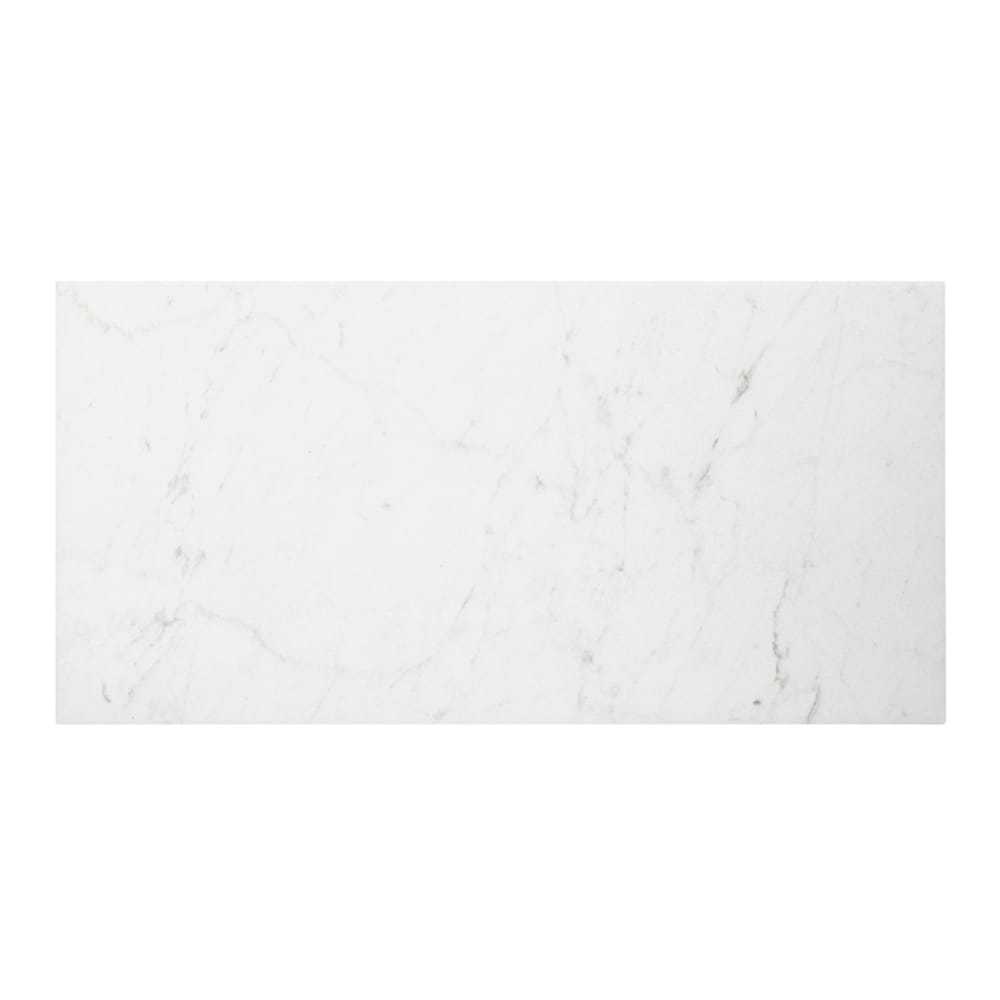 Style Selections Futuro White 12 In X 24 In Glazed Porcelain Marble   08231203 