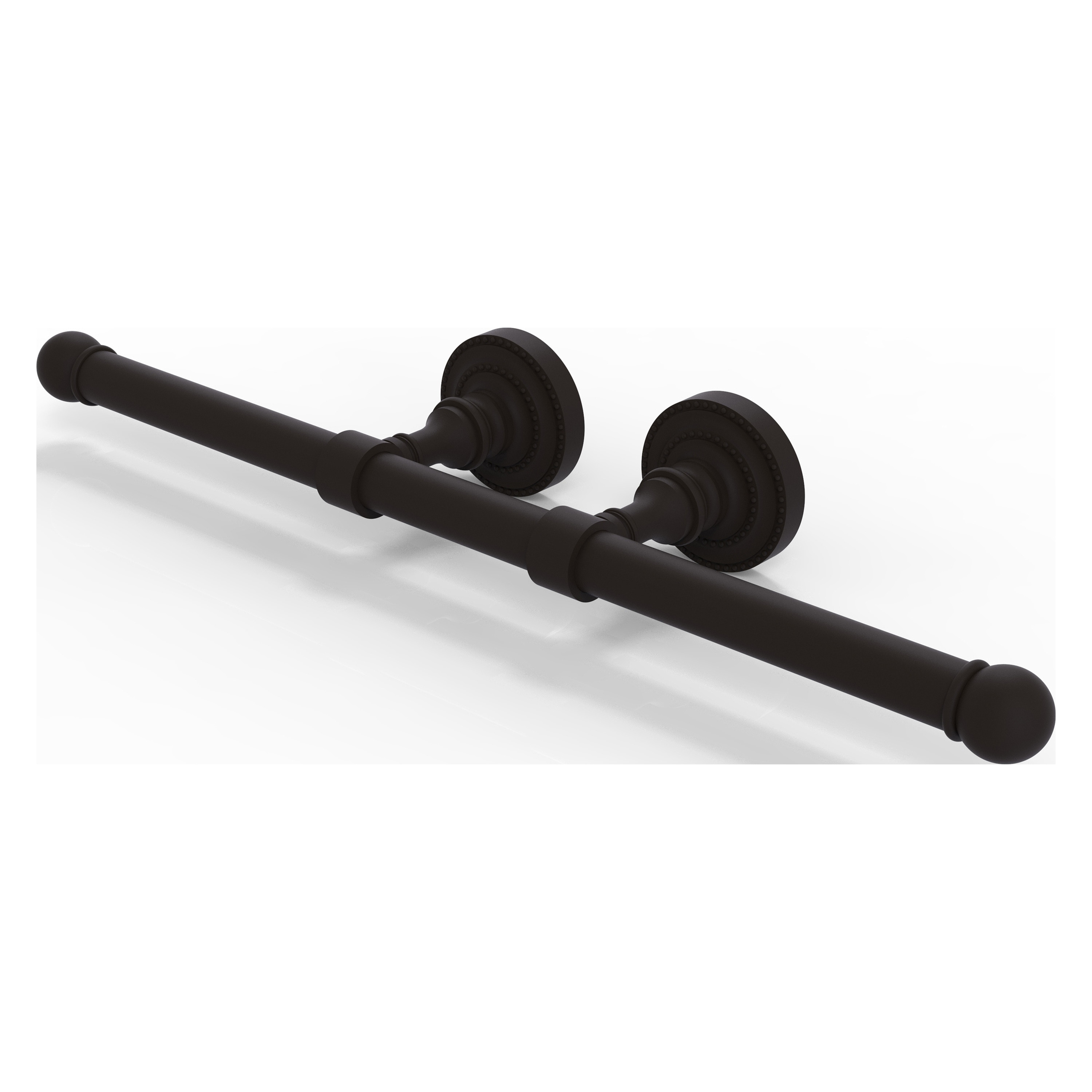Allied Brass DT-24-2-ORB Dottingham Oil-rubbed Bronze Wall mount Double post Toilet Paper Holder 2 -Rolls