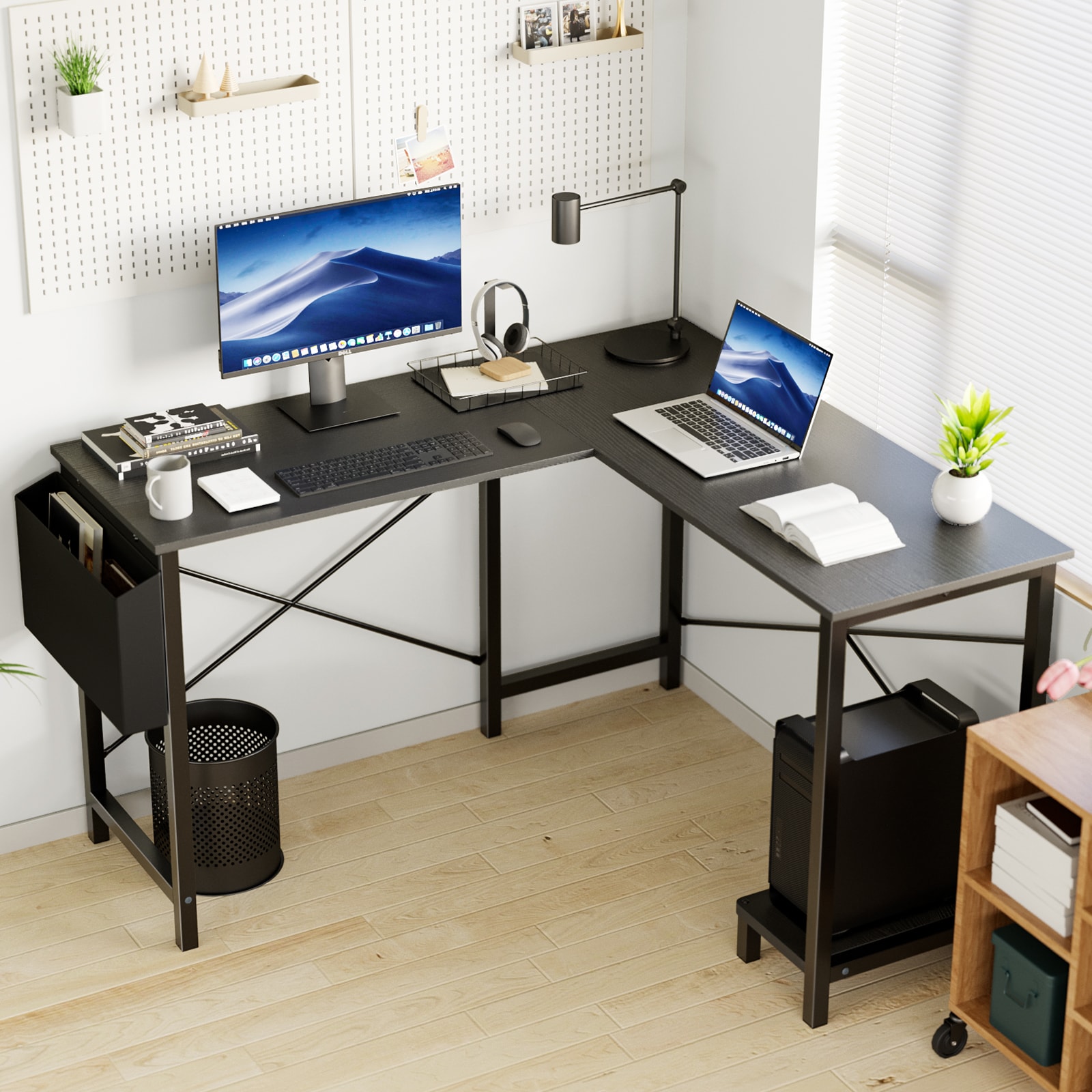 Sweetcrispy L-D-L02-49IN-BK desks - View #2