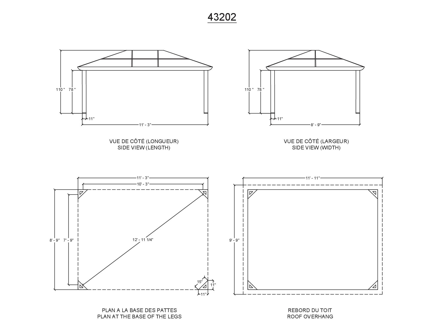 Gazebo Penguin 43202-32 Wood-Resin-Gazebos - View #9