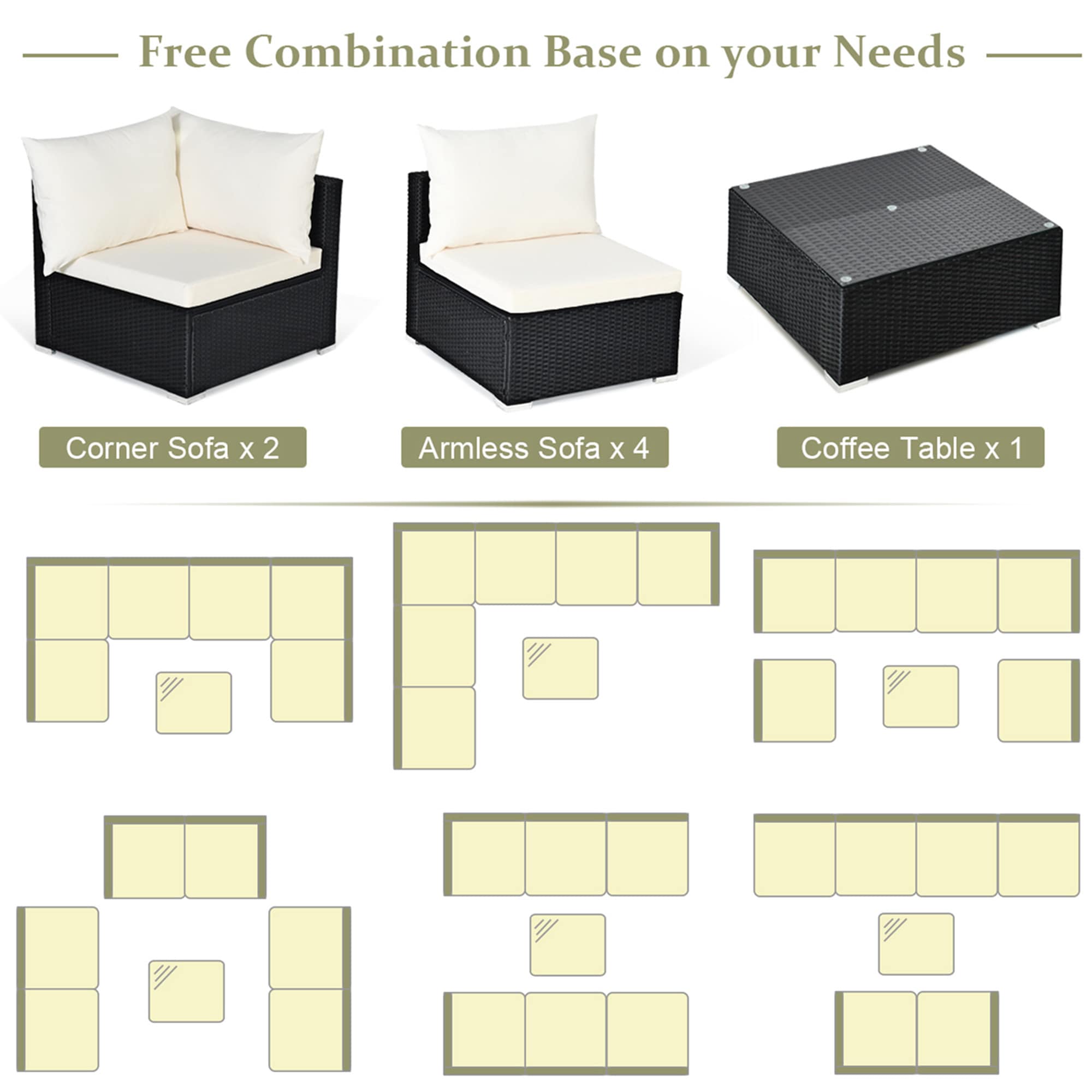 Costway HW70659WB+ Patio-Conversation-Sets - View #6