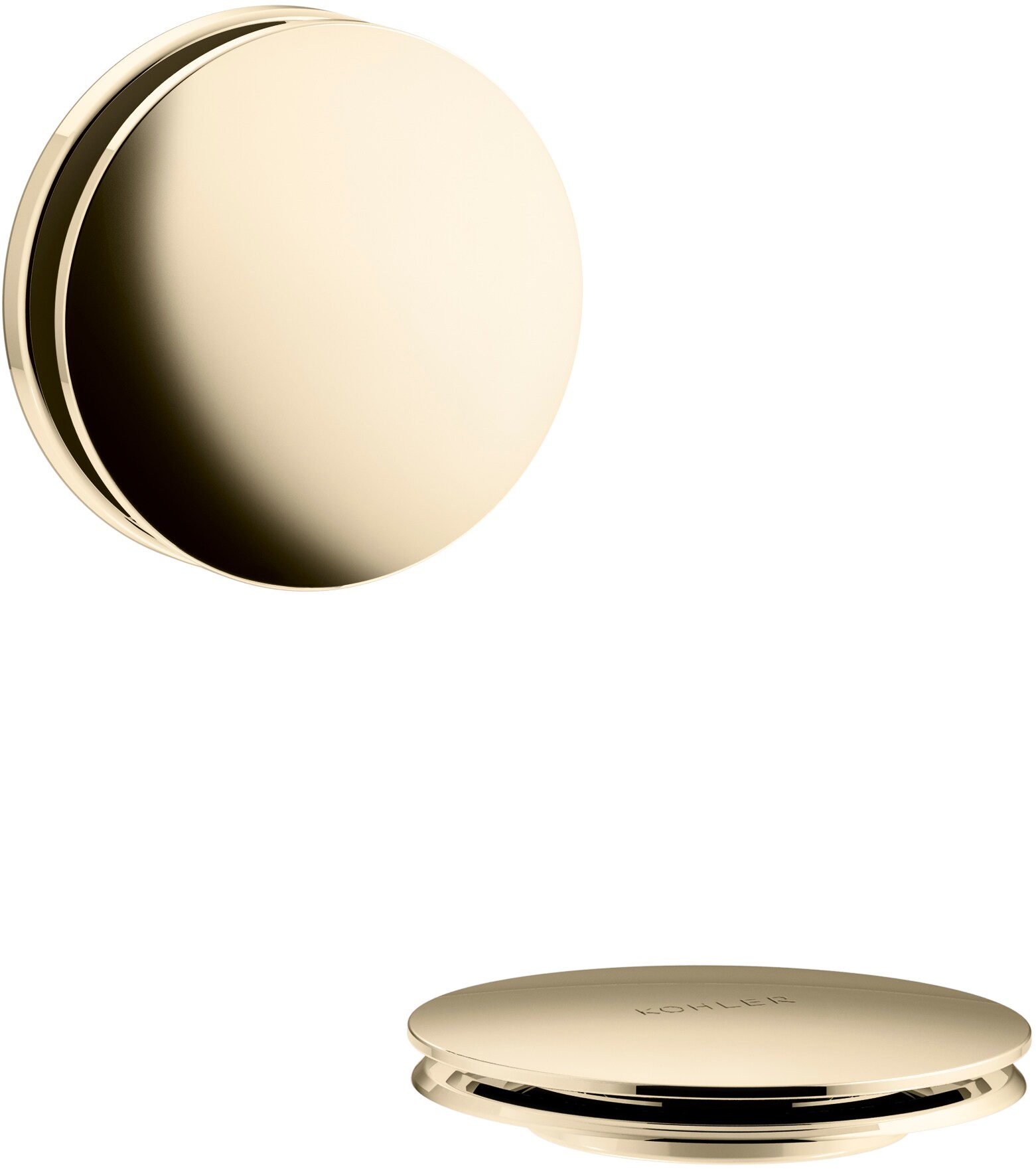 KOHLER K-T37395-AF 3-in Vibrant French Gold Round Drain Cover Set