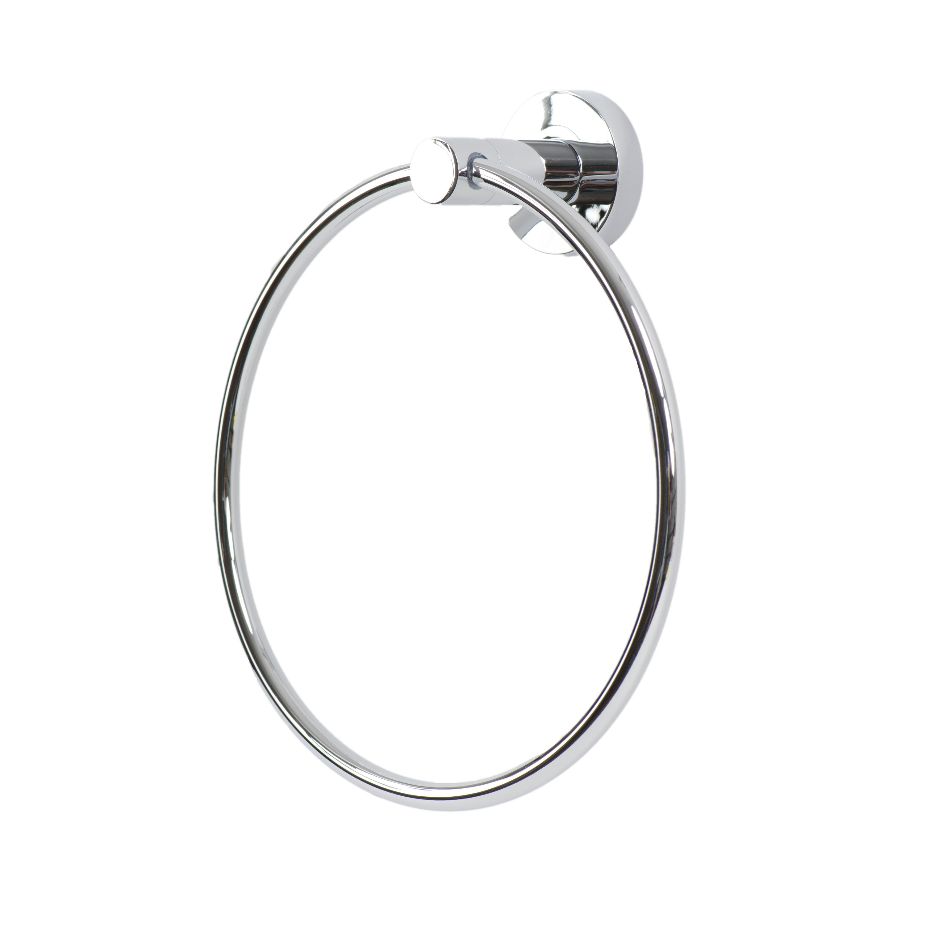 Stainless_Steel Silver Haceka Towel Ring Kosmos of Chrome 
