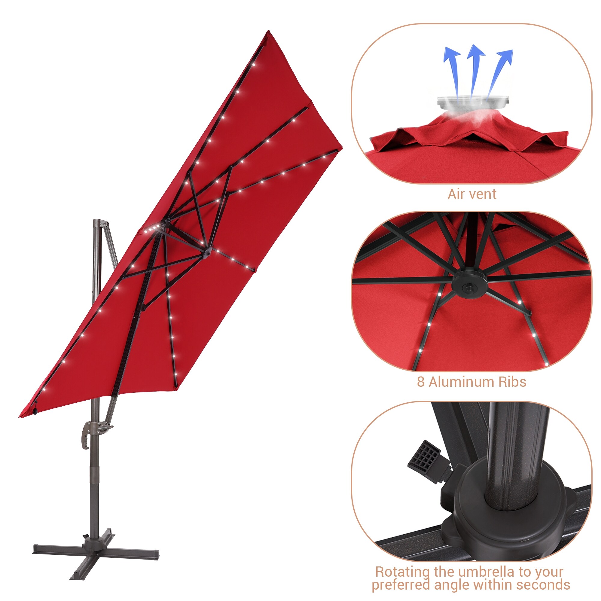 ACEGOSES LW-99RD-LED Umbrellas-2 - View #2