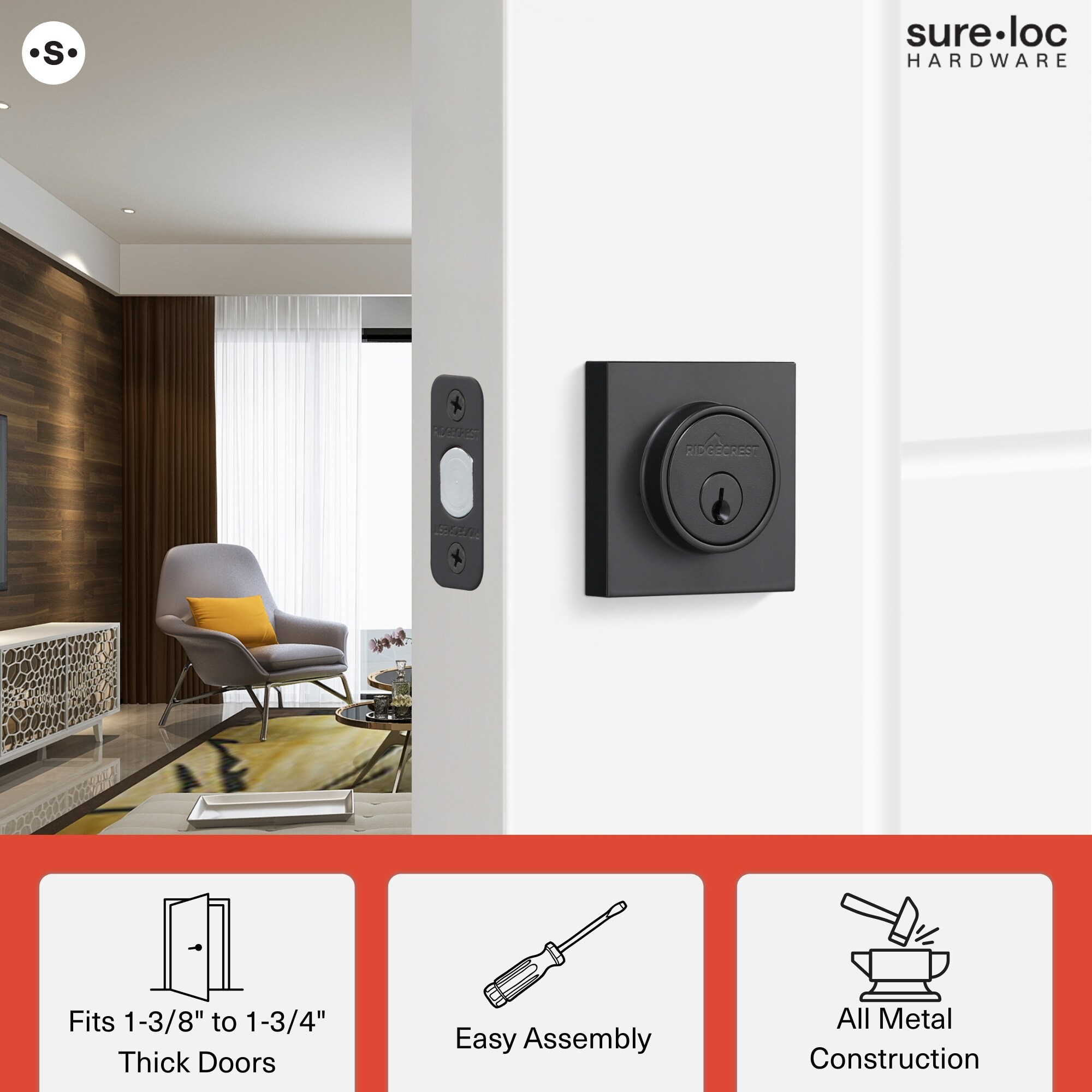 Sure-Loc Hardware DB201-MTN SB Door-Deadbolts - View #8