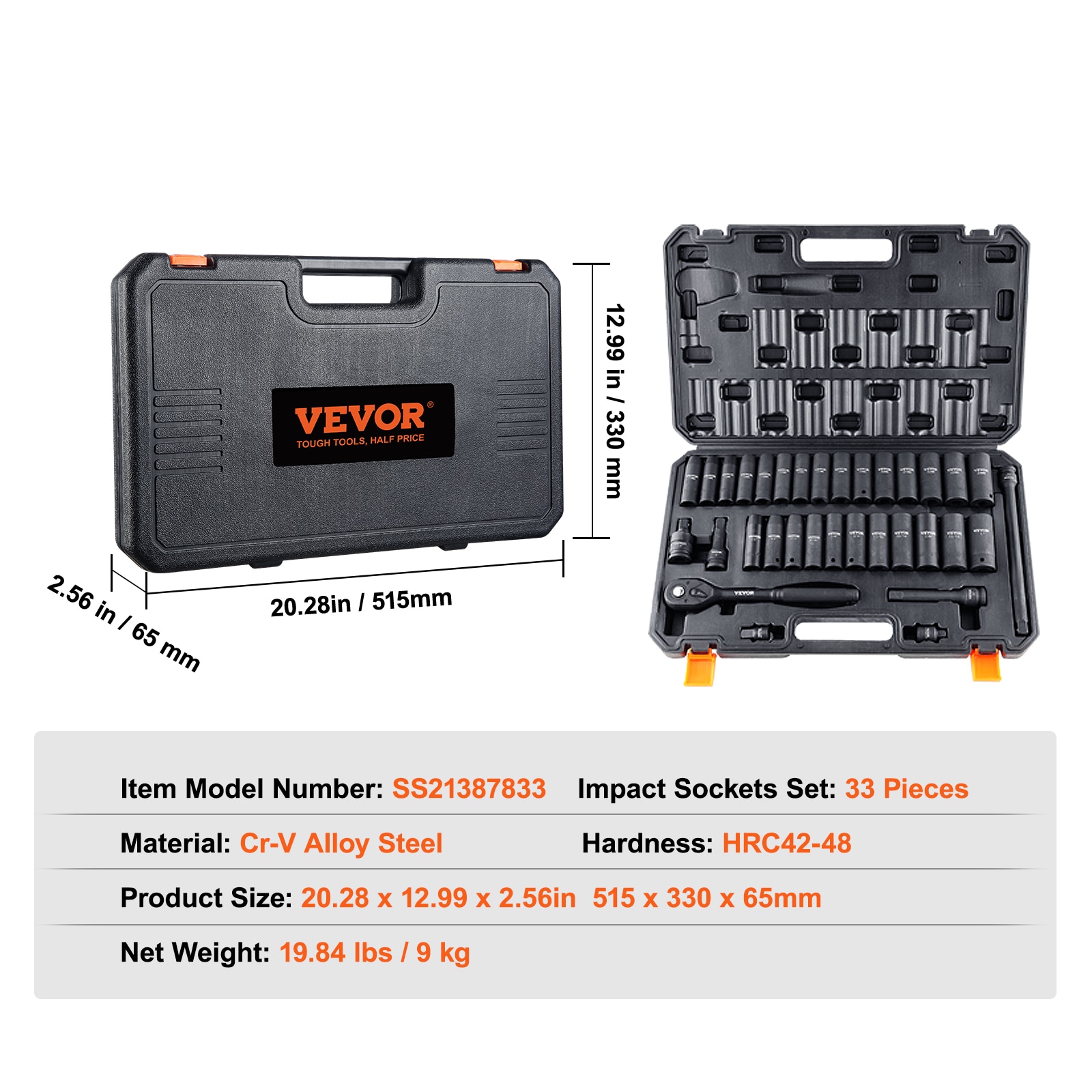 SKYSHALO CJT12SAECRV33R6O6V0 Impact-Socket-Sets - View #8