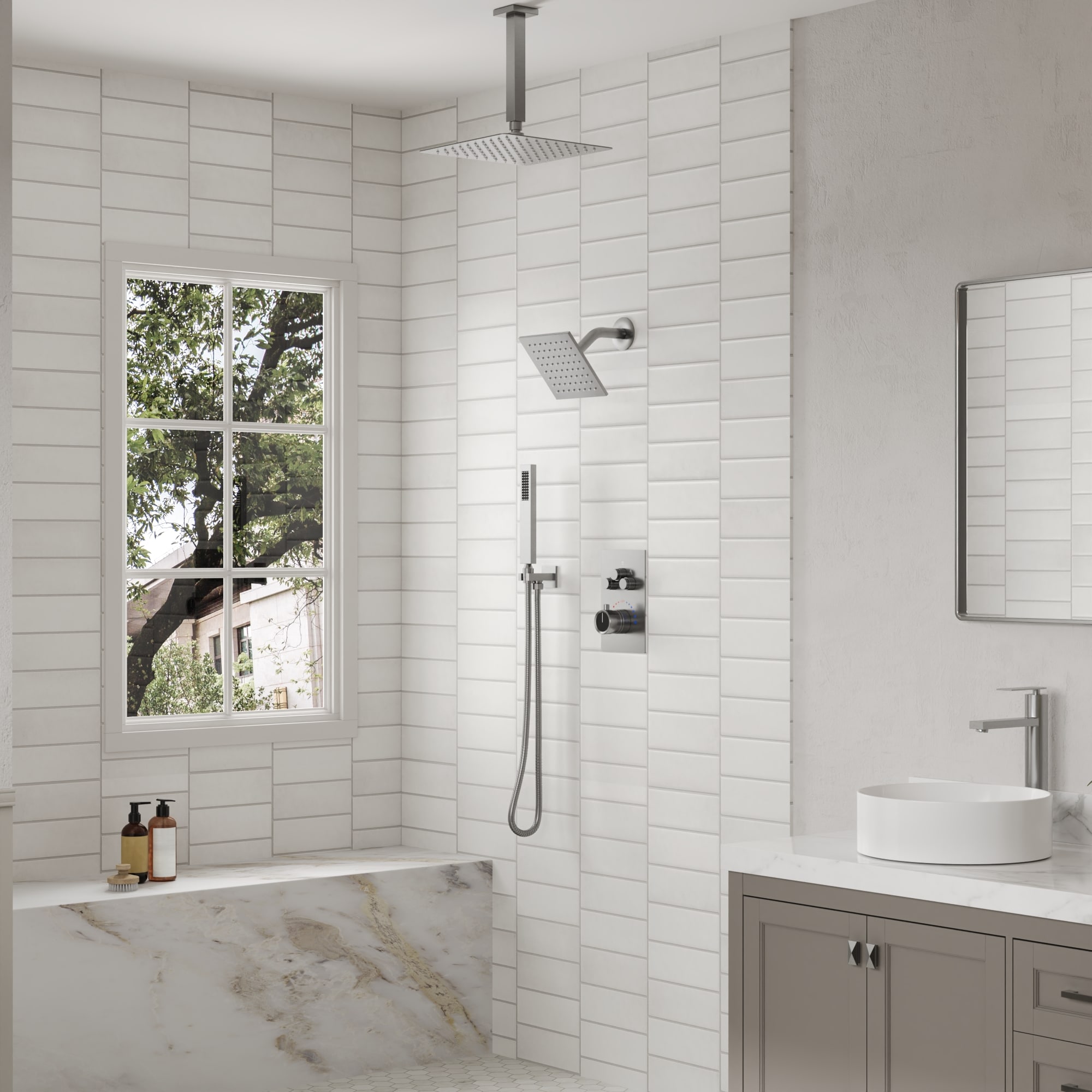 EVERSTEIN Q-924-OTOP Showerhead-Bar-Panels - View #12