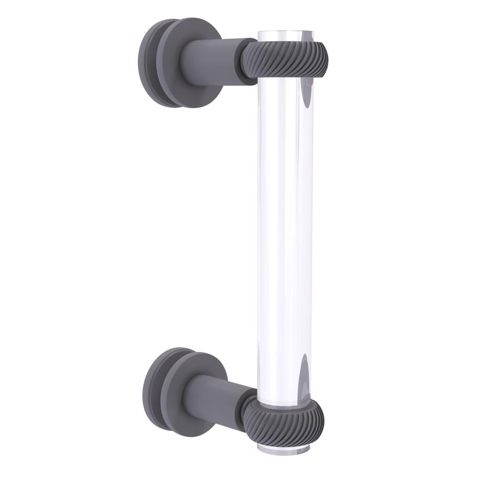 Allied Brass CV-407T-8SM-GYM Gray 8-in Hinged Shower Door Handle