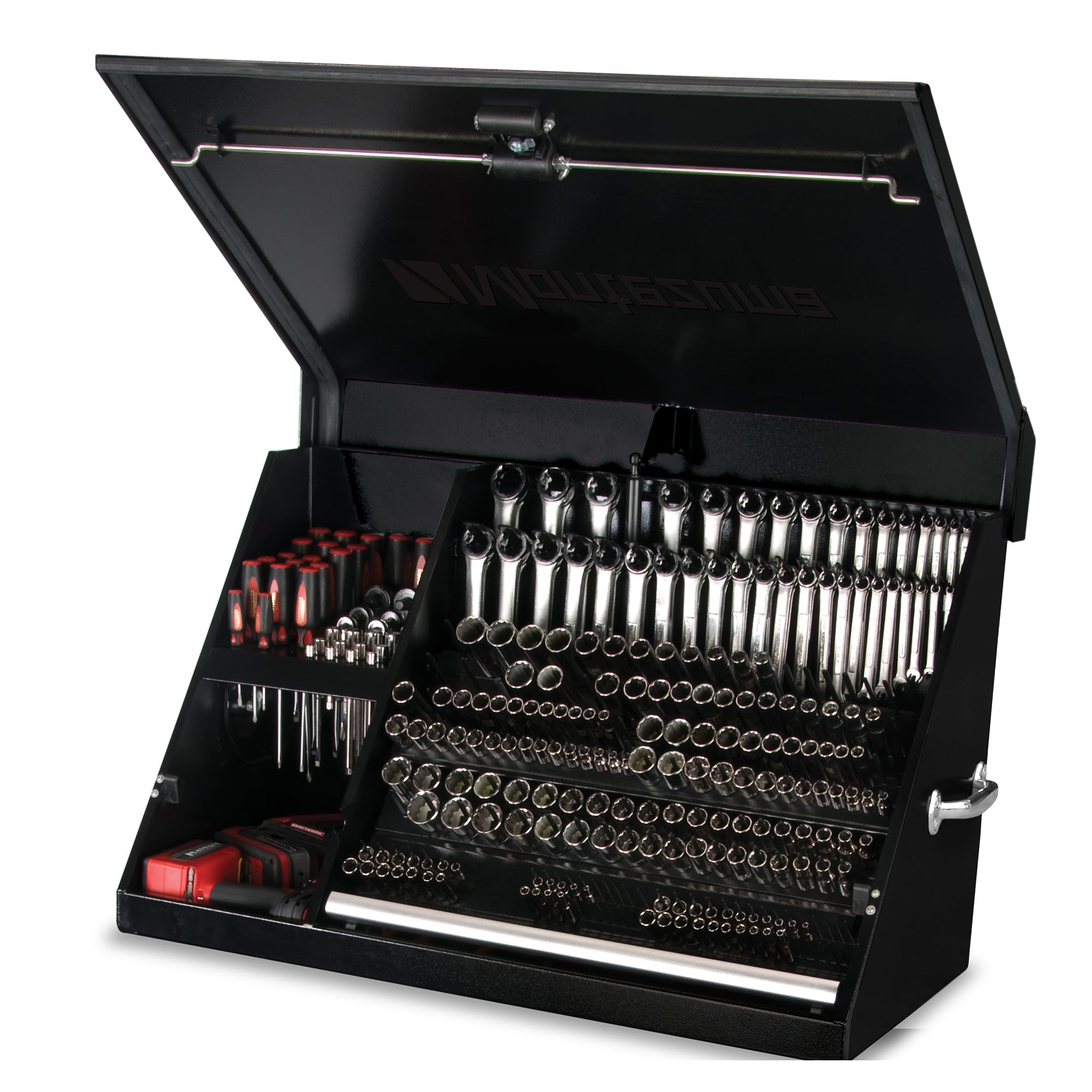 Montezuma 36.75-in W x 21.625-in H-Drawer Steel Tool Chest (Black) in the  Top Tool Chests department at