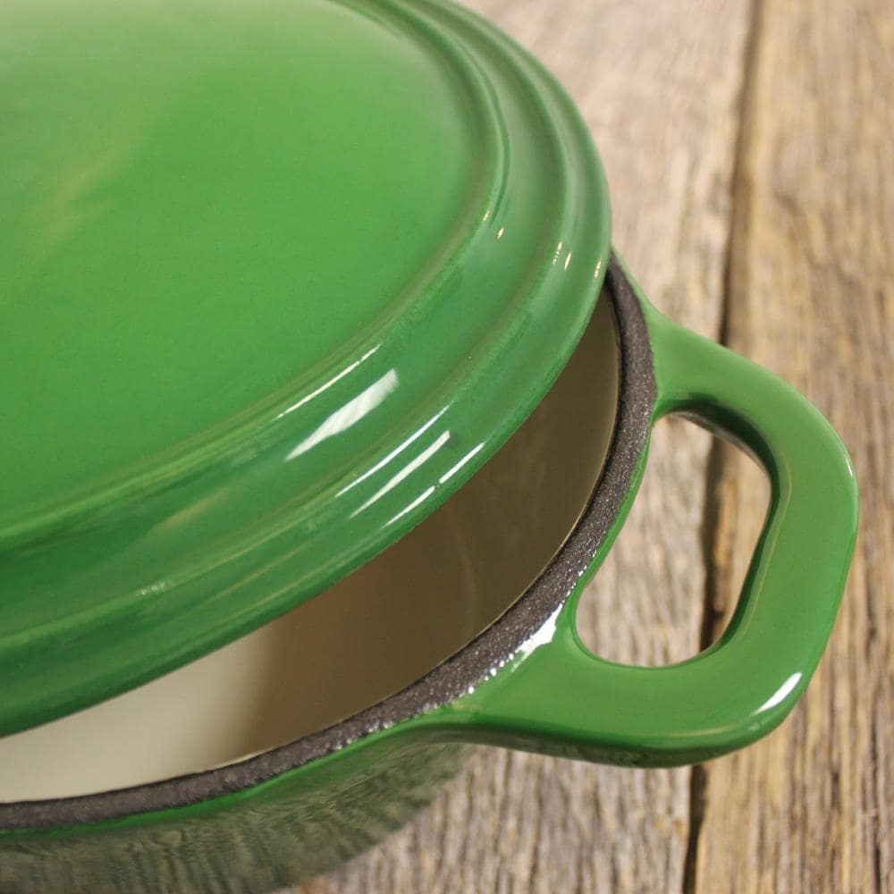 Le Creuset Vintage EMERALD GREEN SET 4 Pot Pan Dutch Oven Wood