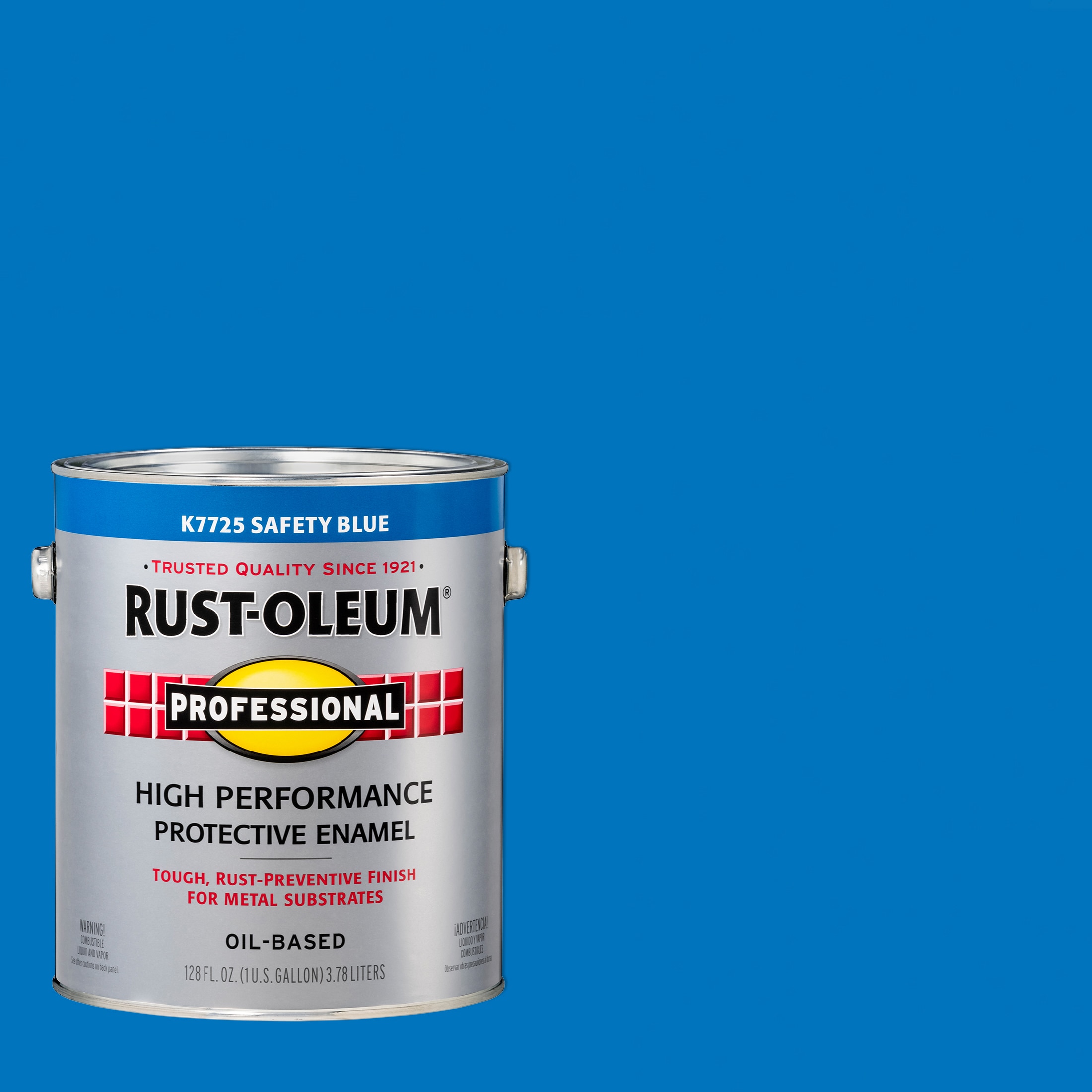Rust-Oleum K7725402 Professional High Performance 400 VOC Gloss Safety Blue Interior/Exterior Oil-based Industrial Enamel Paint ( 1-gallon )