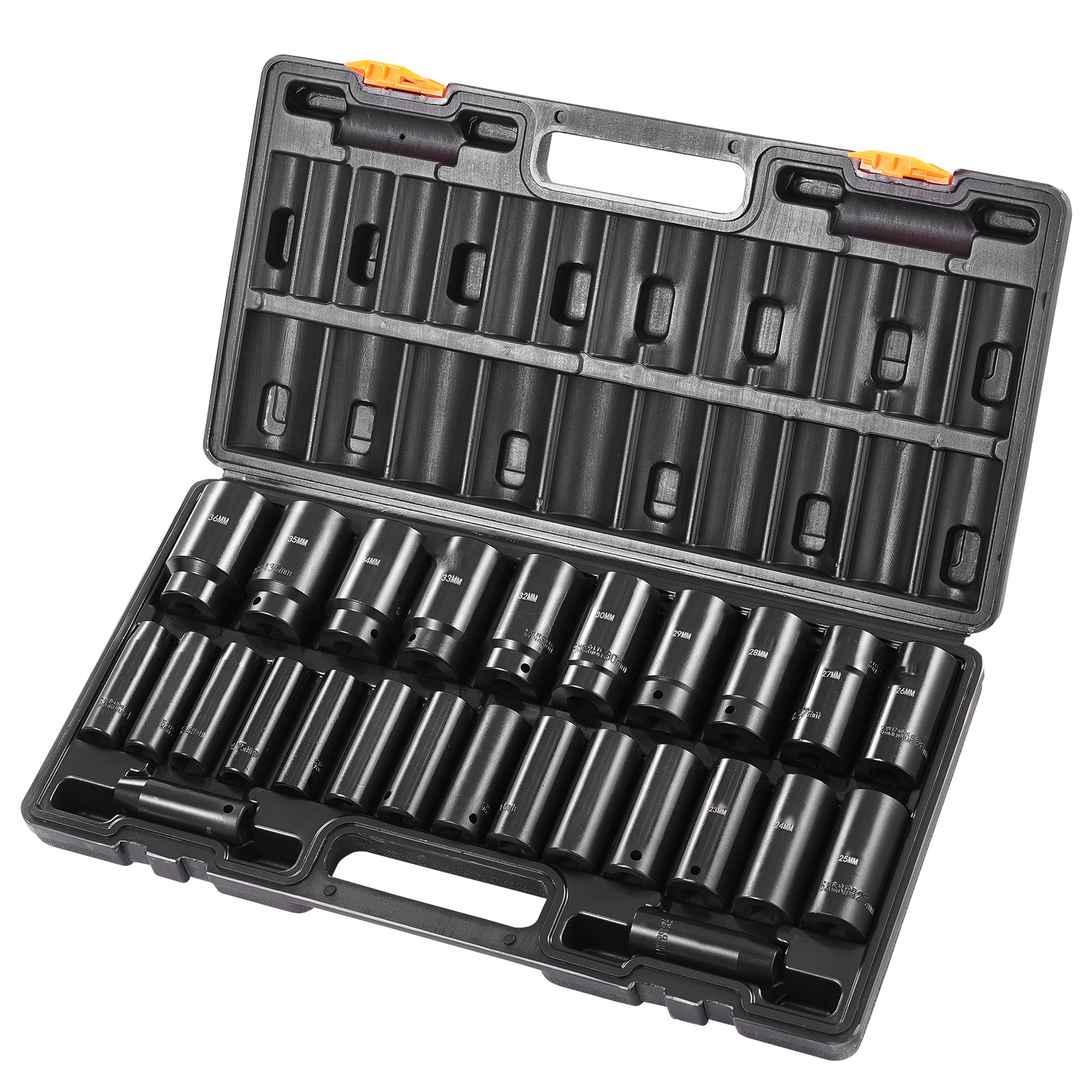 VEVOR Impact Sockets Set 26 -Piece Standard (SAE) Set Drive Set 6-point Impact Socket Set #SCCJTT26PCS103791V0