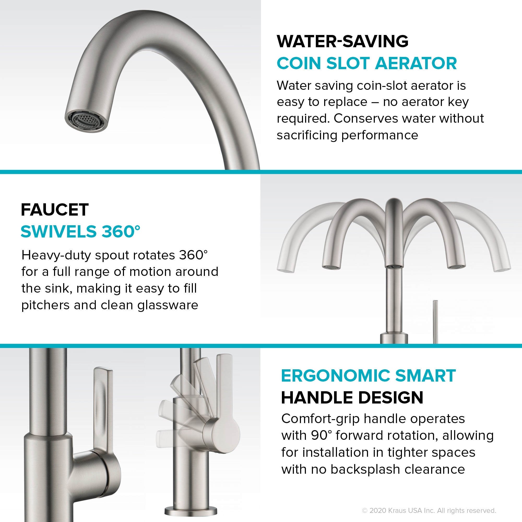 Kraus KPF-2822SFS-C Kitchen-Faucets - View #8