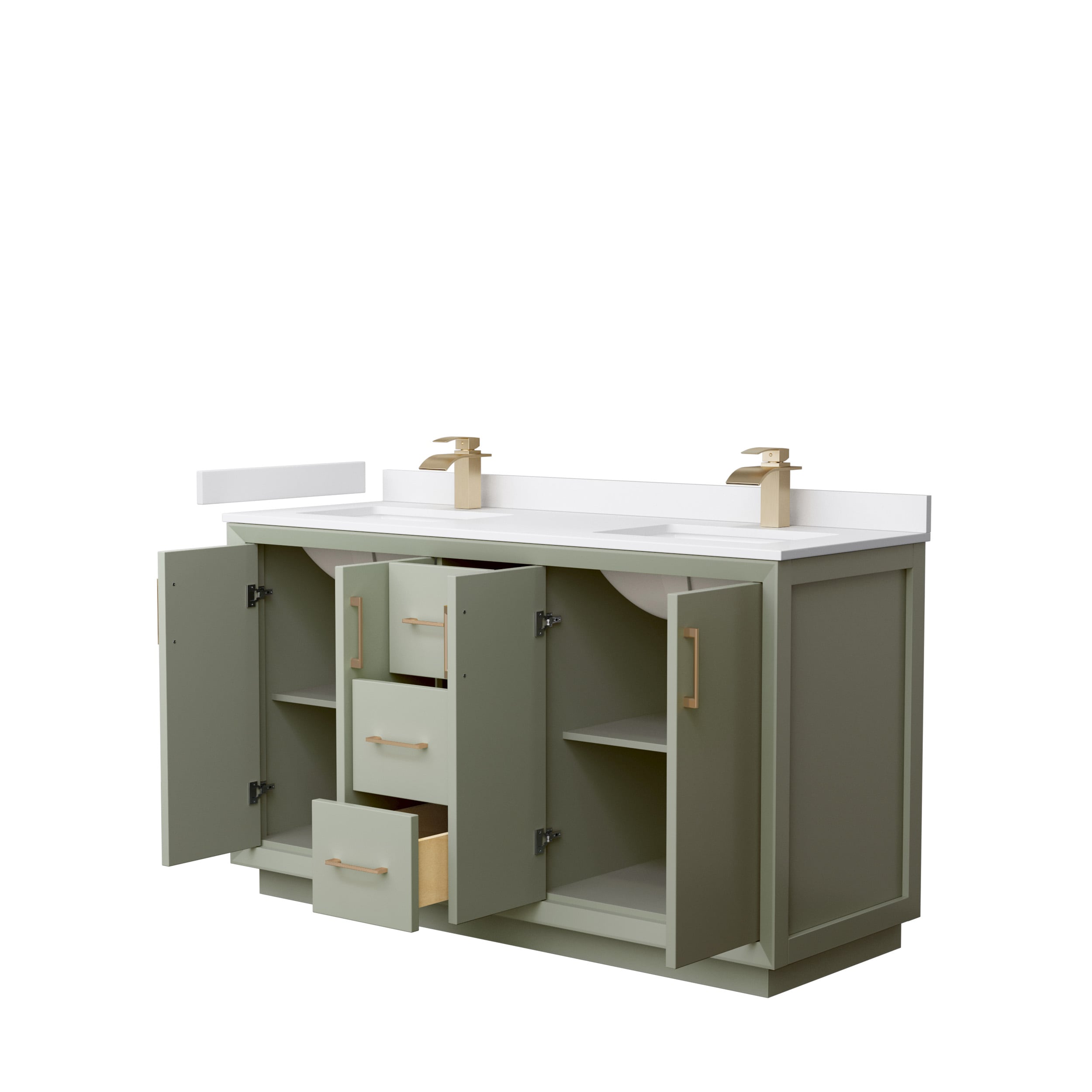 Wyndham Collection WCF414160DLZWCUNSMXX Bath-Vanity-Combo - View #2