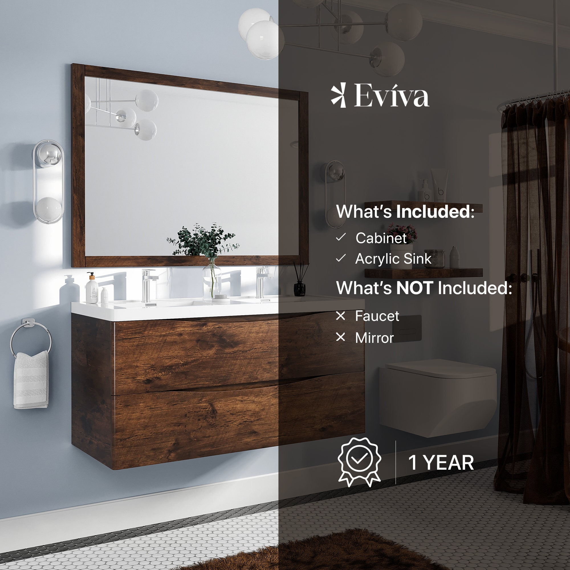 Eviva EVVN12-DS-48RSWD-WM Bath-Vanity-Combo - View #6