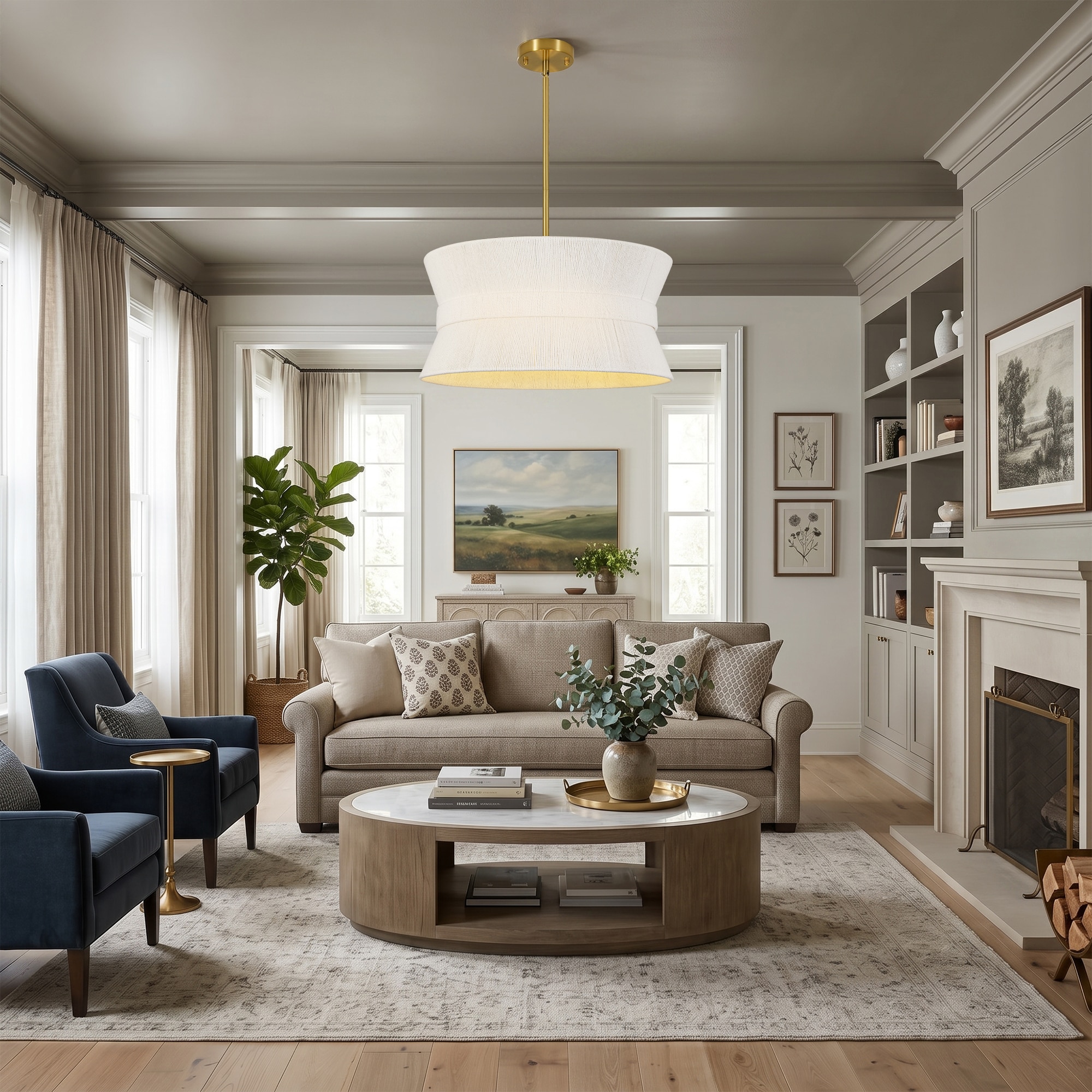 HLJYNJM WSR-D9114M-4-BR Pendant-Lights - View #4