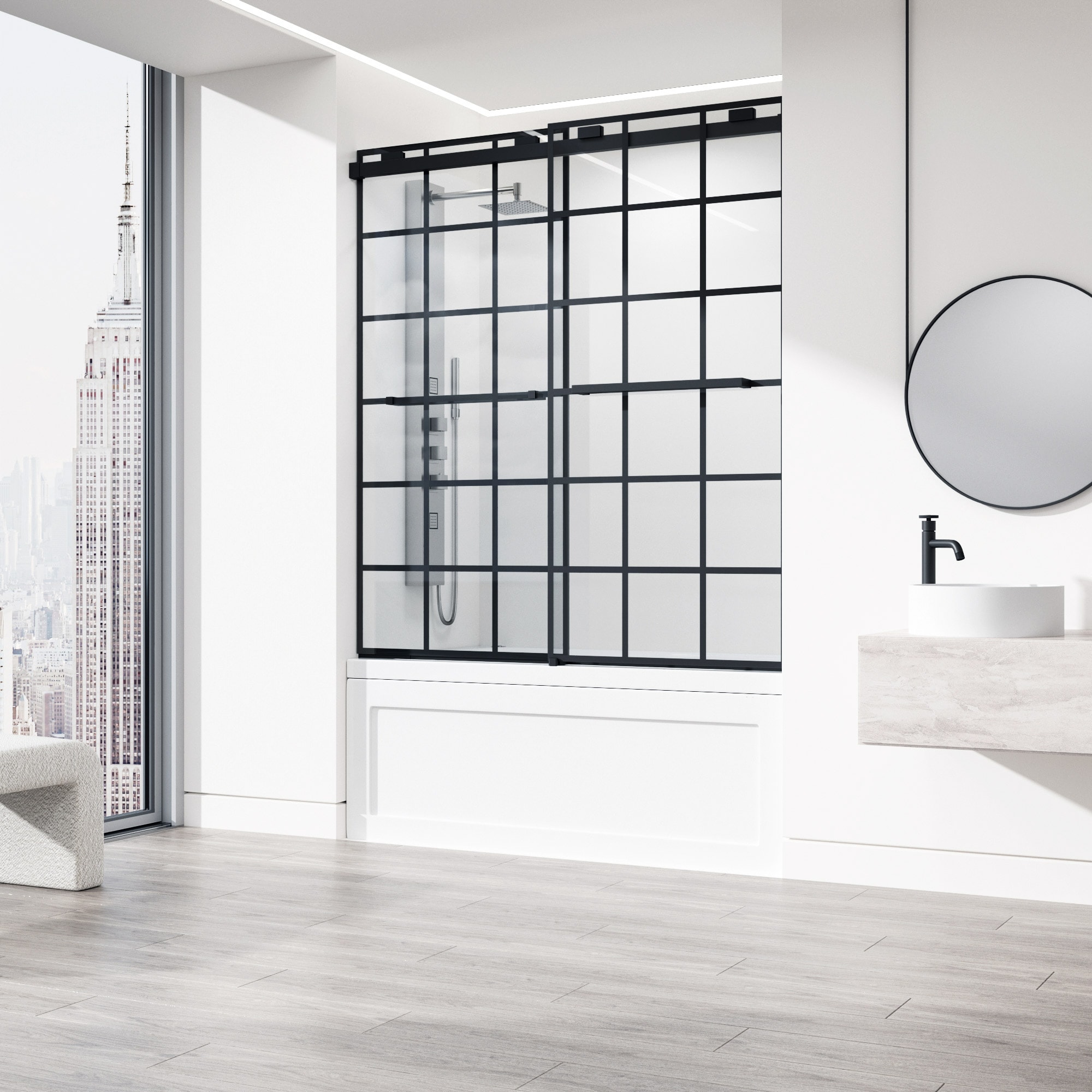 VIGO VG6023MBGCL6066 Bathtub-Doors - View #4