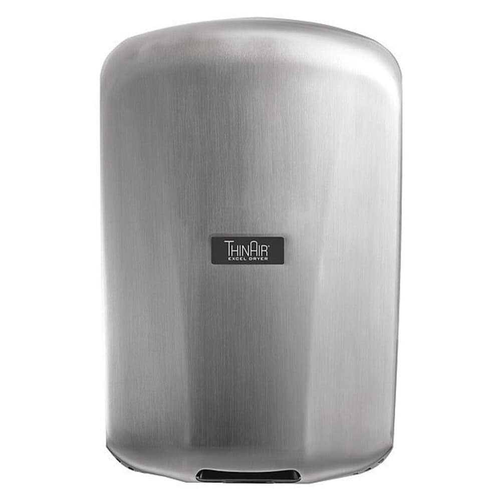 Excel Dryer Automatic Hand Dryer 14 sec Dry 68 to 74 110 to 120V AC Silver Brushed