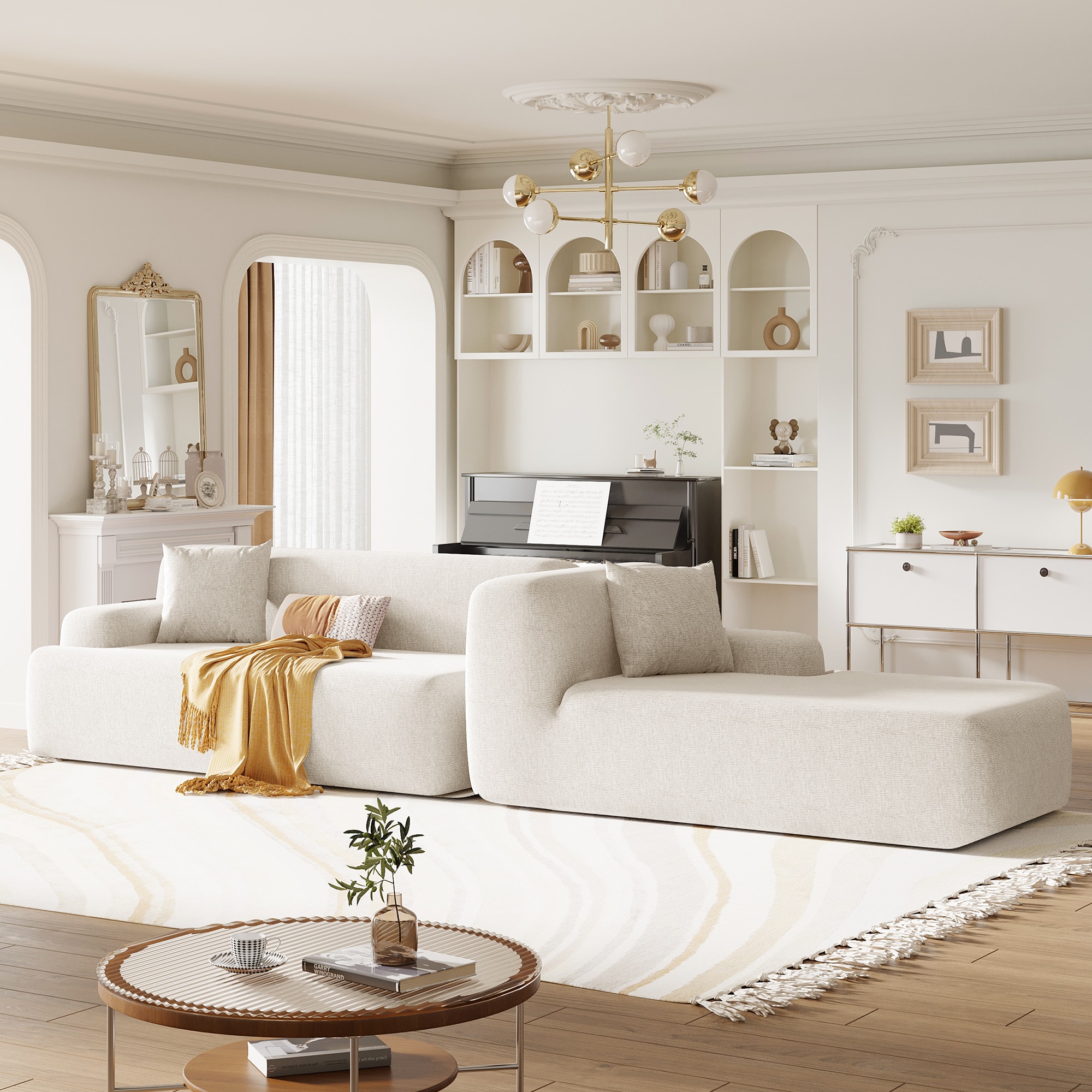 JIMSMAISON JMUSSO01BEG Sofas-Loveseats - View #6
